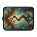 Mystic Tree of Lanterns Laptop Sleeve — Fantasy Nightscape Protective Case