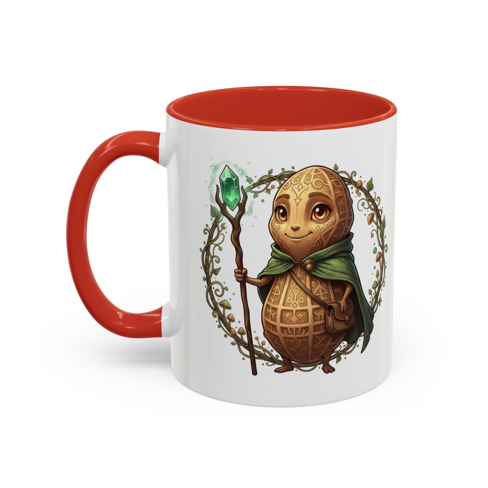 Cute Turtle Wizard Coffee Mug — Fantasy Magic Accent Mug (11/15oz)