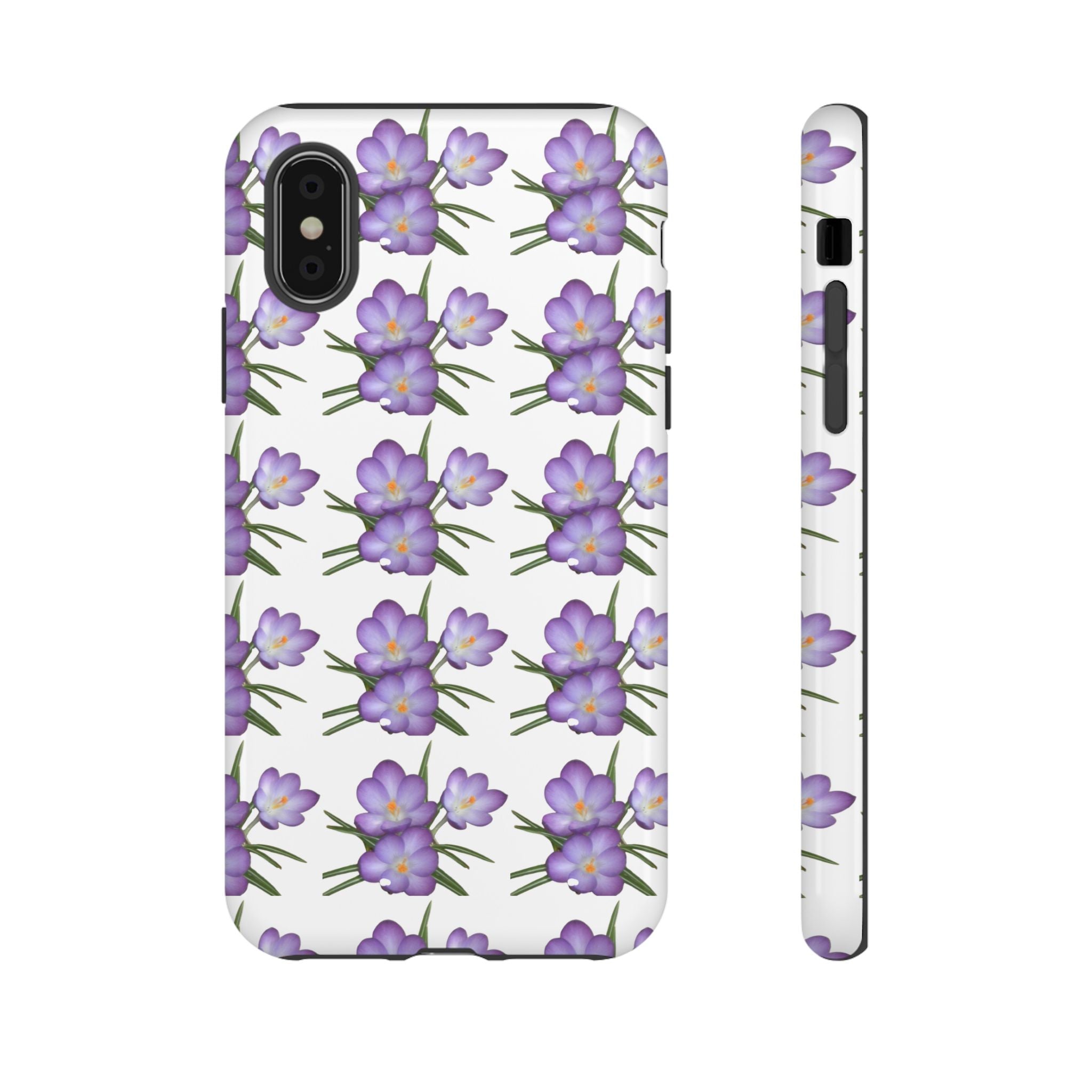 Tough Case — Purple Floral Phone Case