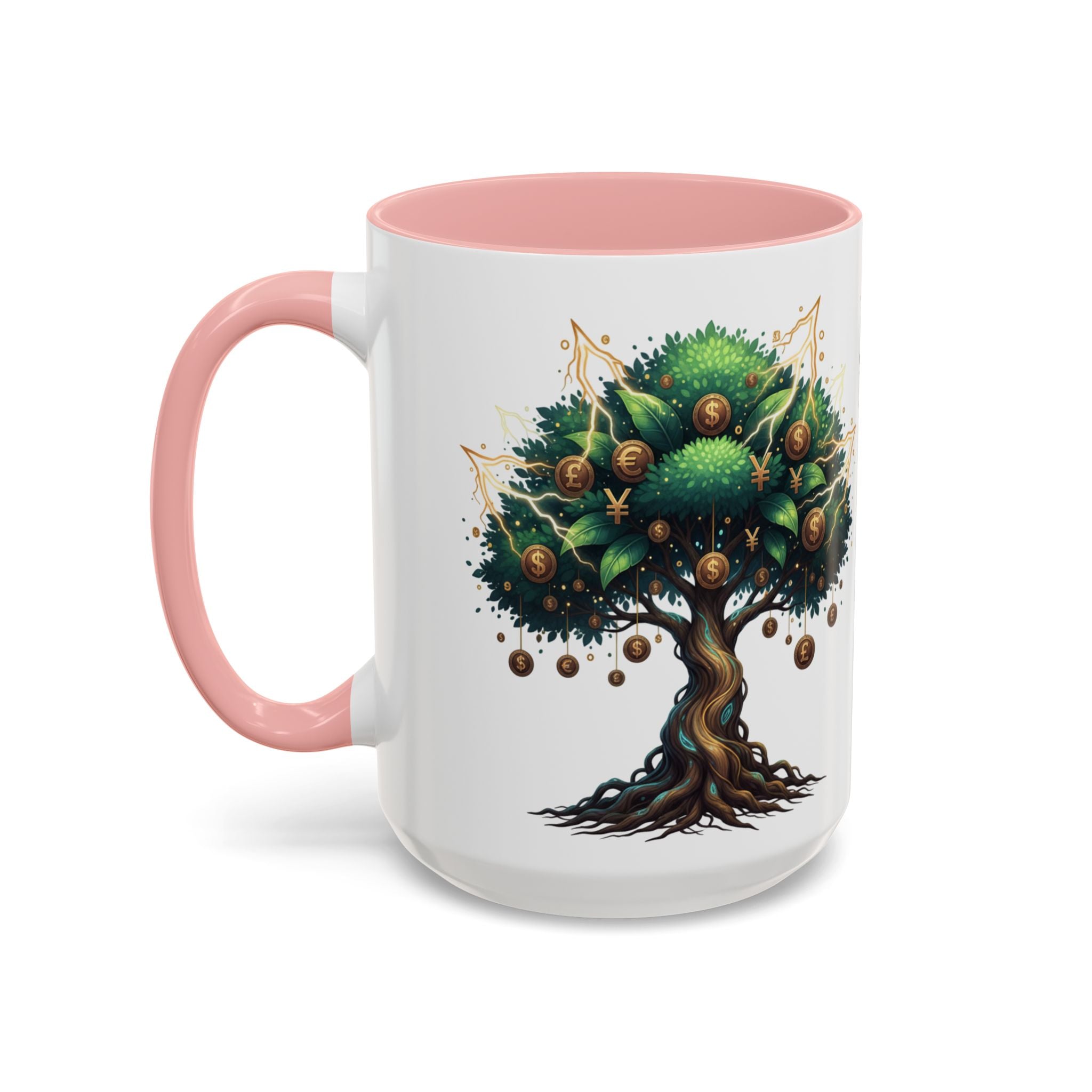Accent Mug — Money Flows to Me Tree of Abundance Coffee Cup (11/15oz)
