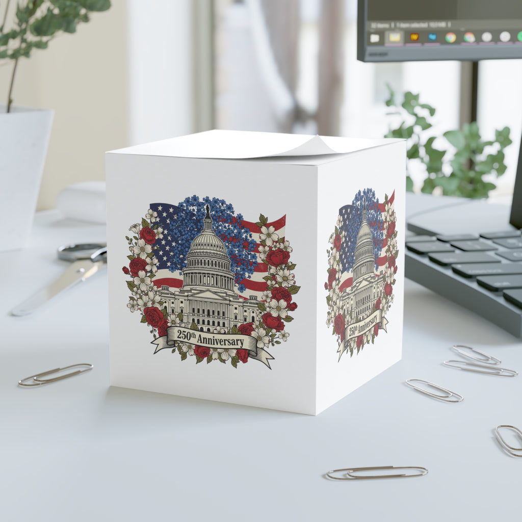 Capitol 250th Anniversary Note Cube – Patriotic Desk Memo Cube