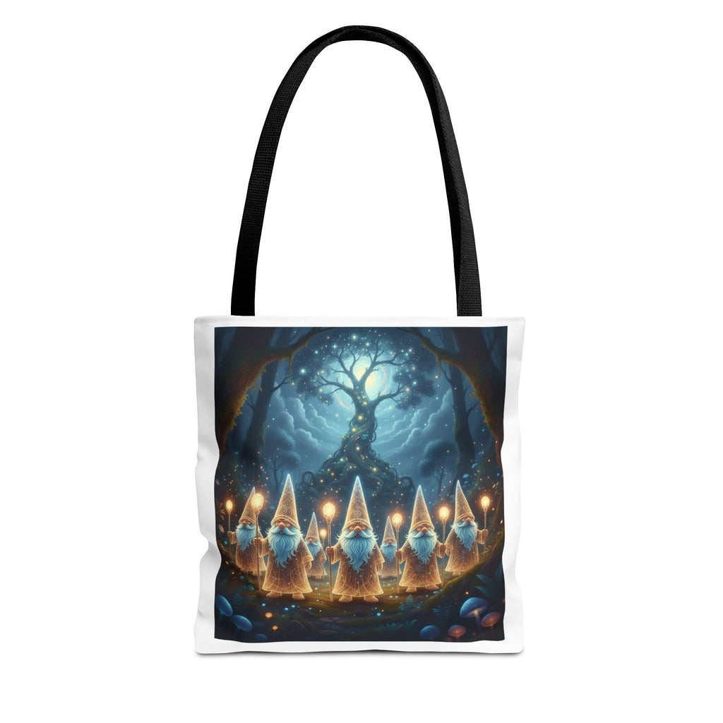 Mystical Gnome Forest Tote Bag — Candlelight Woodland Magic AOP