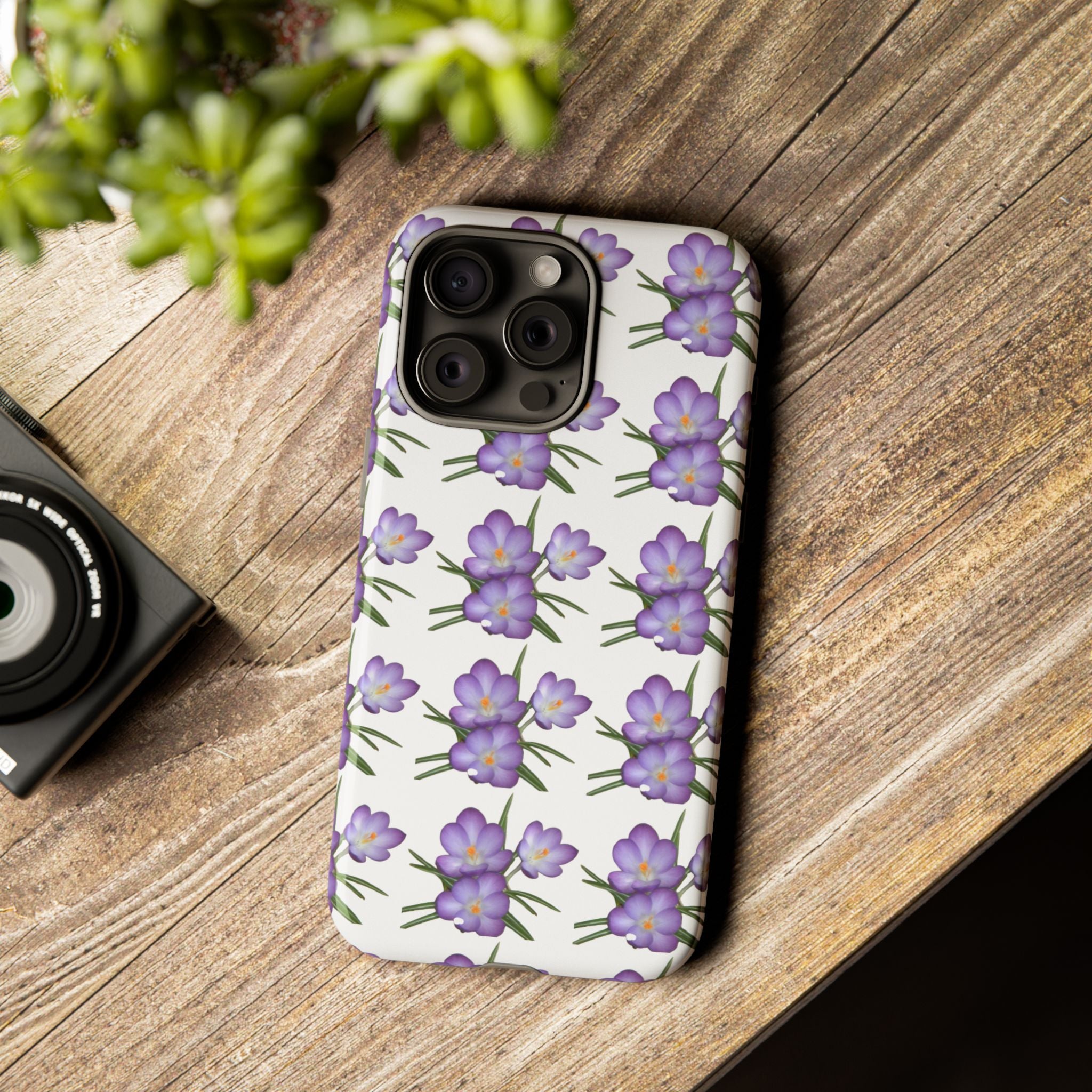 Tough Case — Purple Floral Phone Case