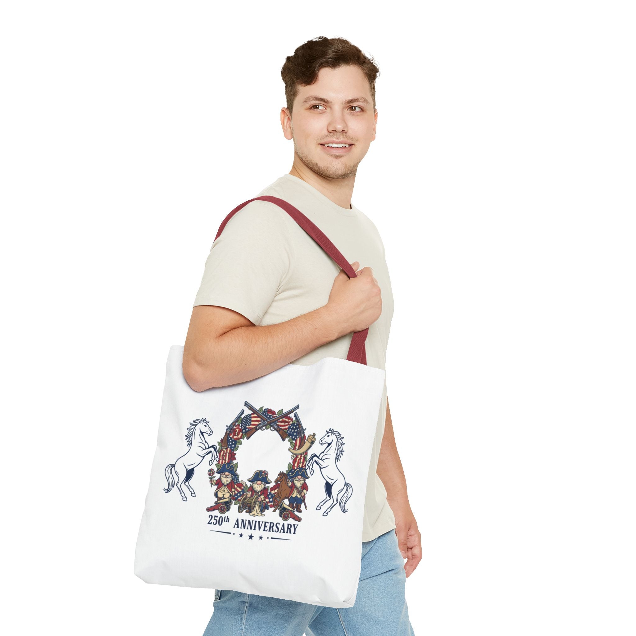 Anniversary Cowboy Tote Bag — 25th Anniversary Western Canvas Tote