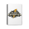 Spiral Notebook — "The Great Interrupter" Lightning Logo Ruled Journal