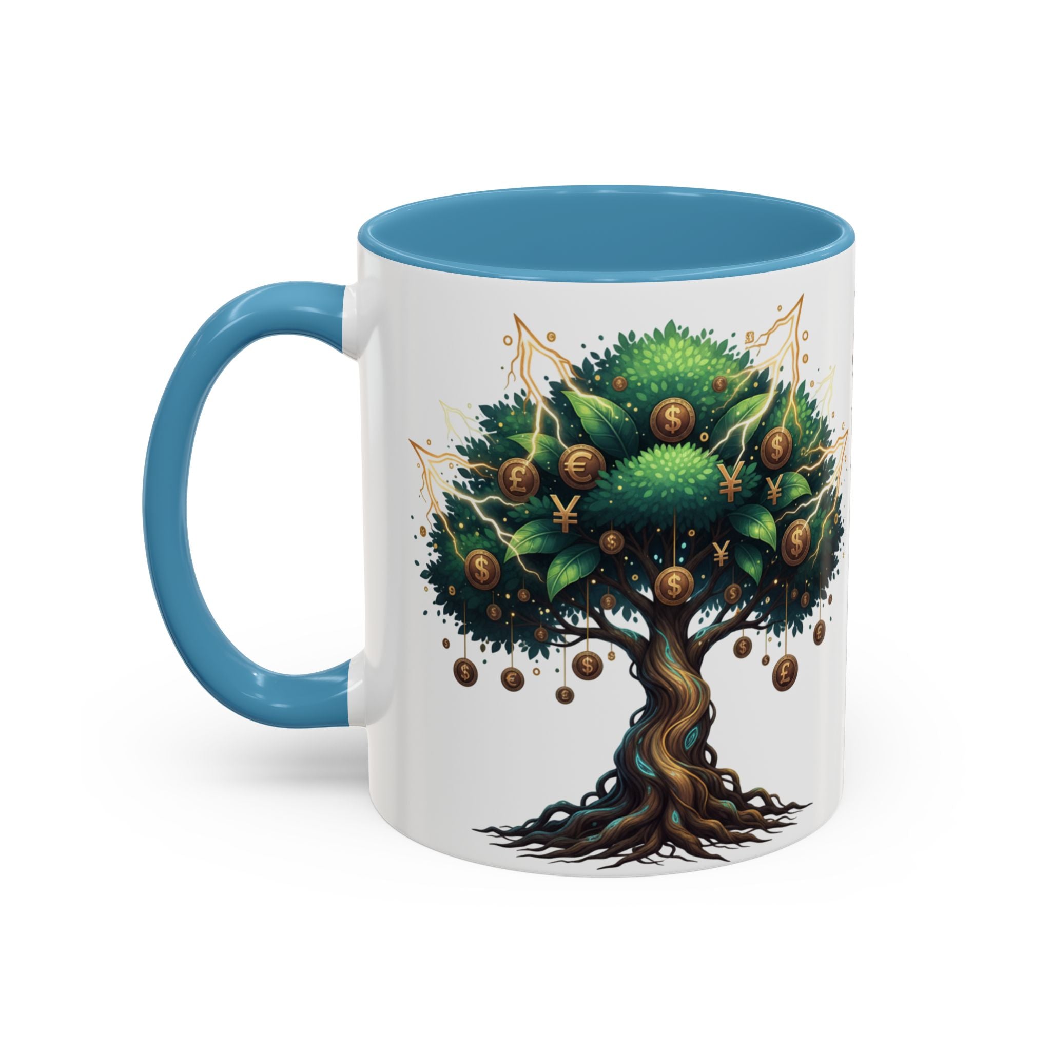 Accent Mug — Money Flows to Me Tree of Abundance Coffee Cup (11/15oz)