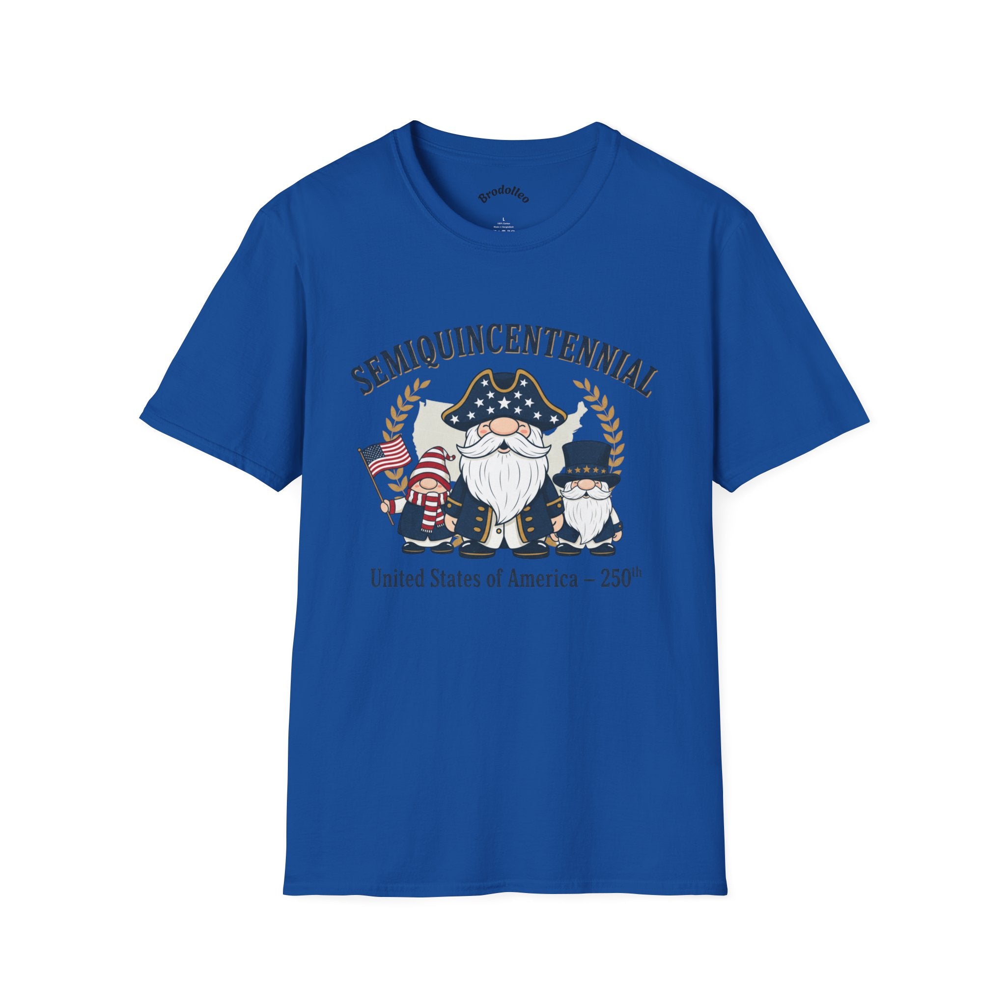 Semiquincentennial 250th USA Gnome T-Shirt — Patriotic Independence Day Tee