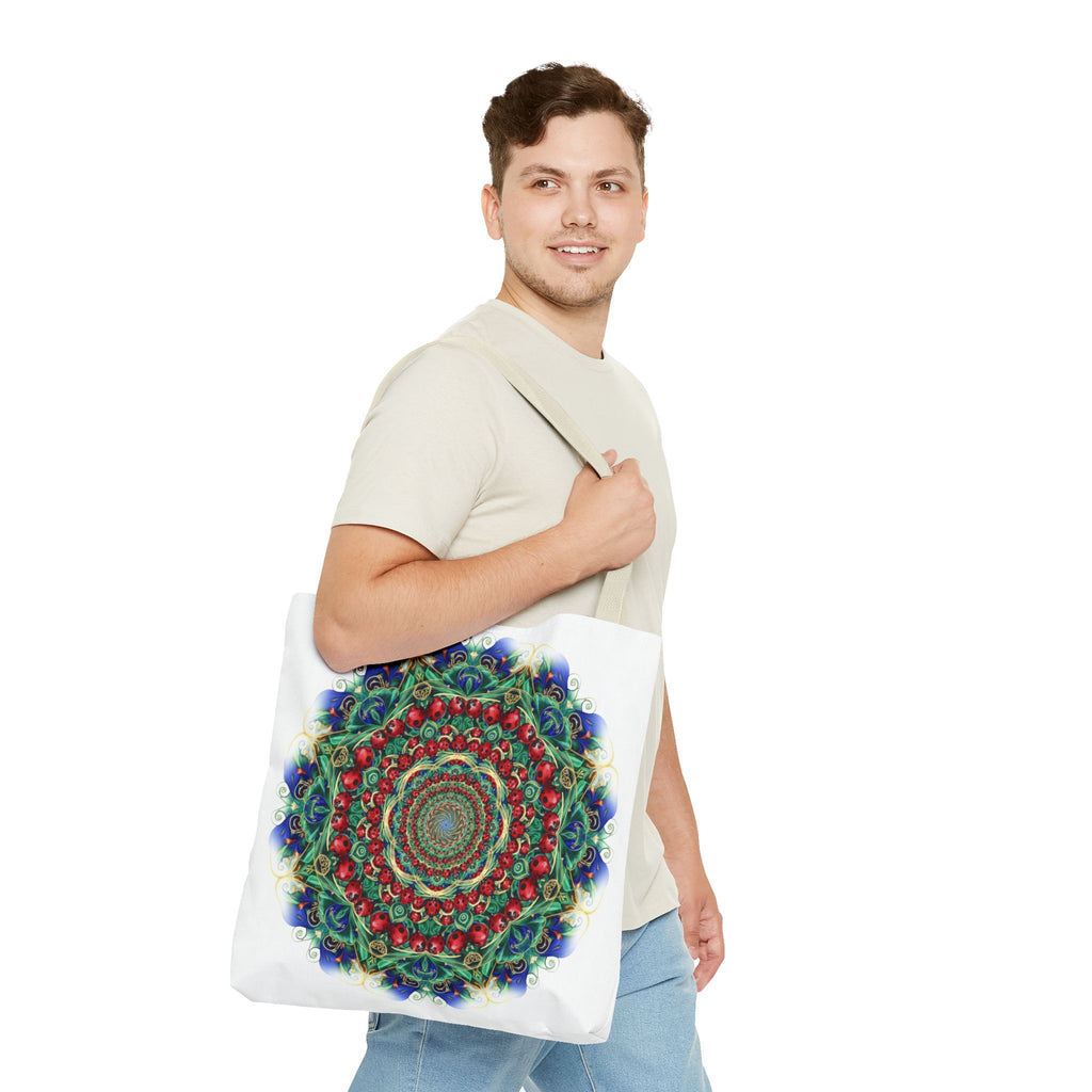 Bohemian Kaleidoscope Tote Bag — Colorful Mandala AOP Beach & Market Tote