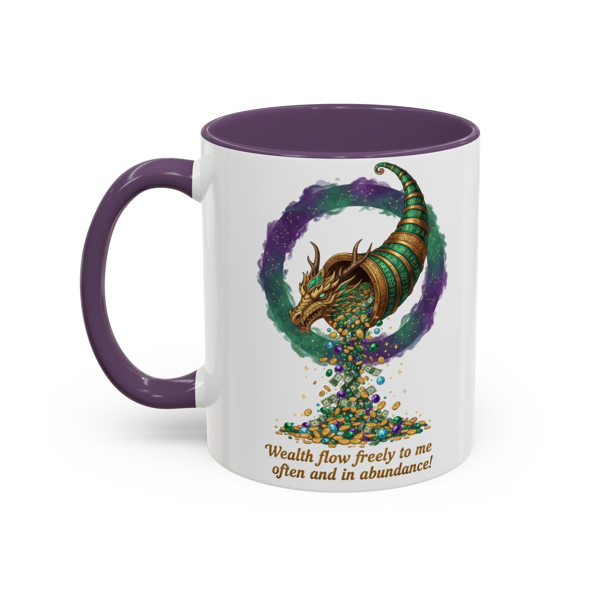 Cornucopia Wealth Coffee Mug — "Wealth flow freely to me often and in abundance!"