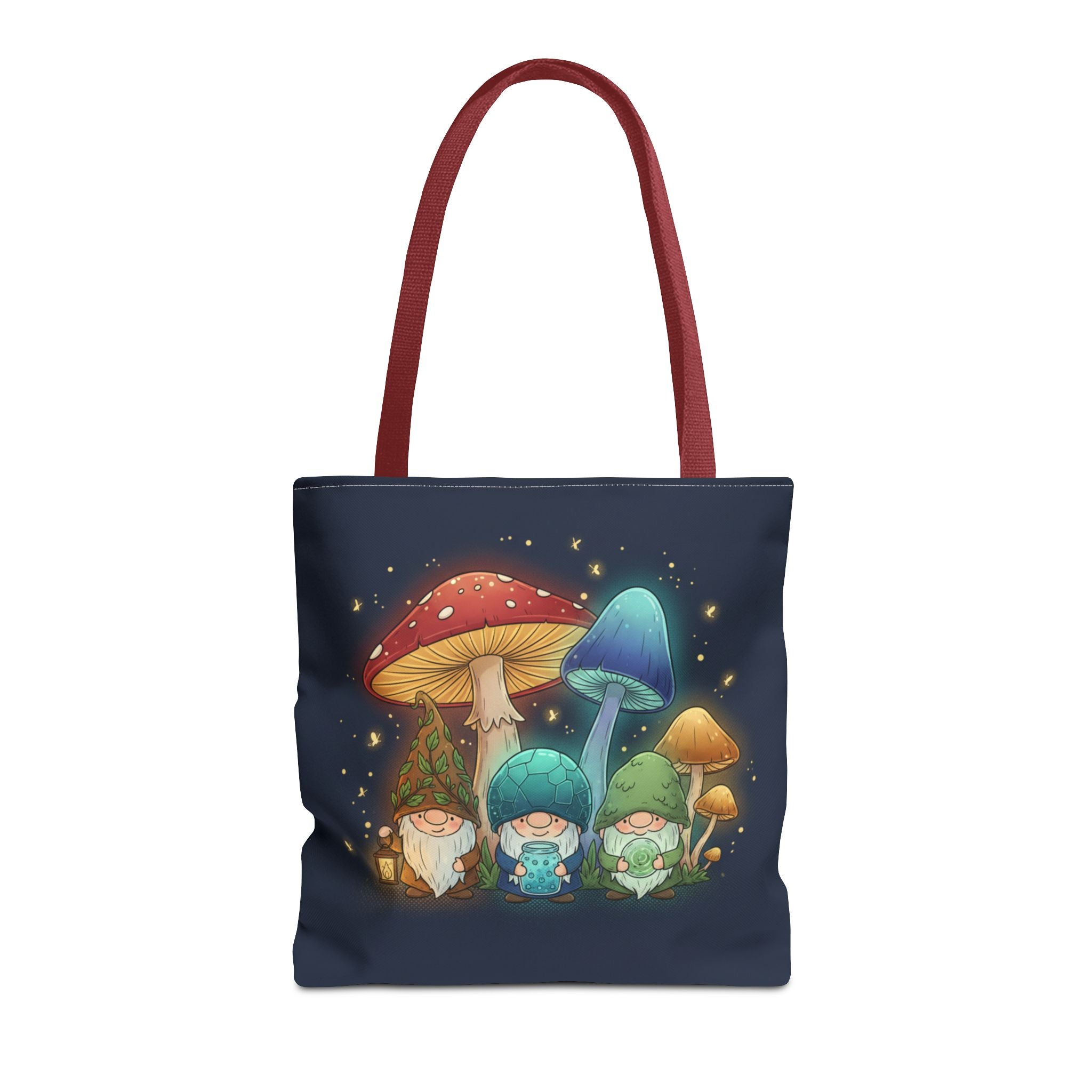Mushroom Gnome Tote Bag — Whimsical Forest Fairycore AOP Tote
