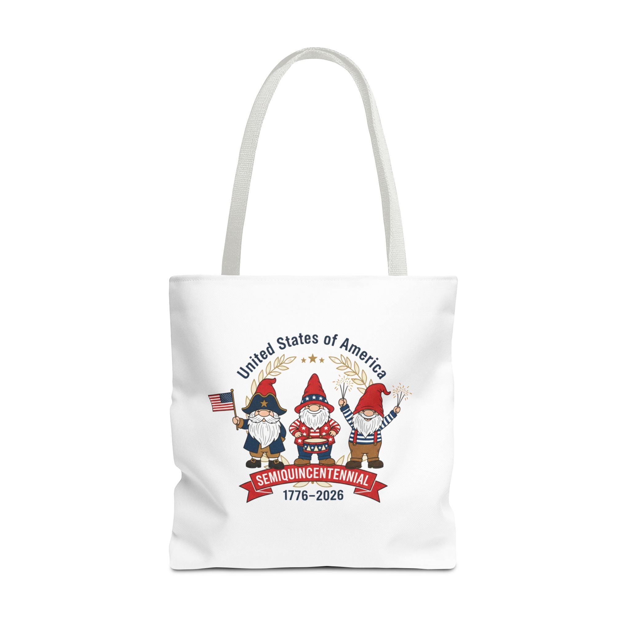 Tote Bag — USA 250th Semiquincentennial 1776–2026 Patriotic Gnome Tote