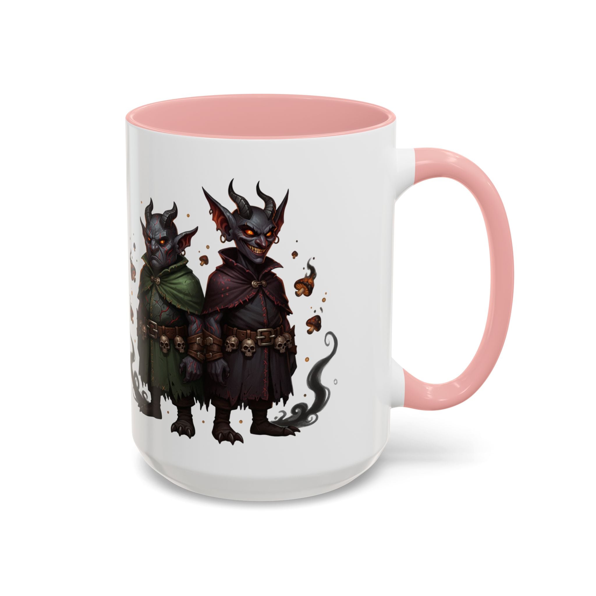 Demon Rogue Duo Coffee Mug – Fantasy RPG Goblin Warlock Design (11/15oz)
