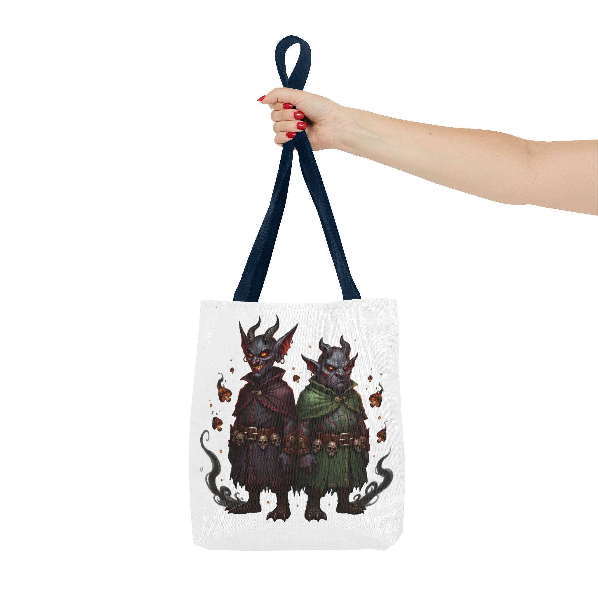 Tote Bag — Cute Dark Demon Duo Illustration Tote