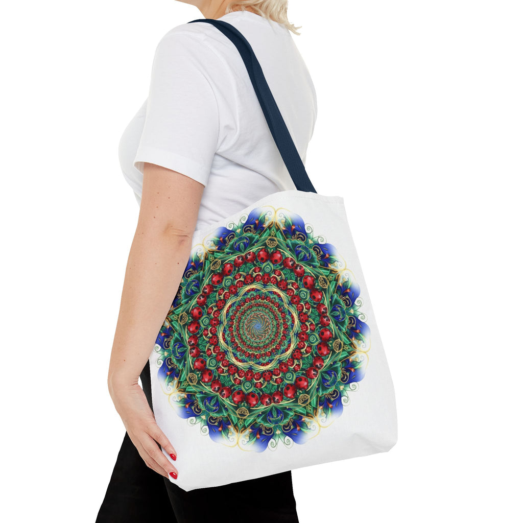 Bohemian Kaleidoscope Tote Bag — Colorful Mandala AOP Beach & Market Tote