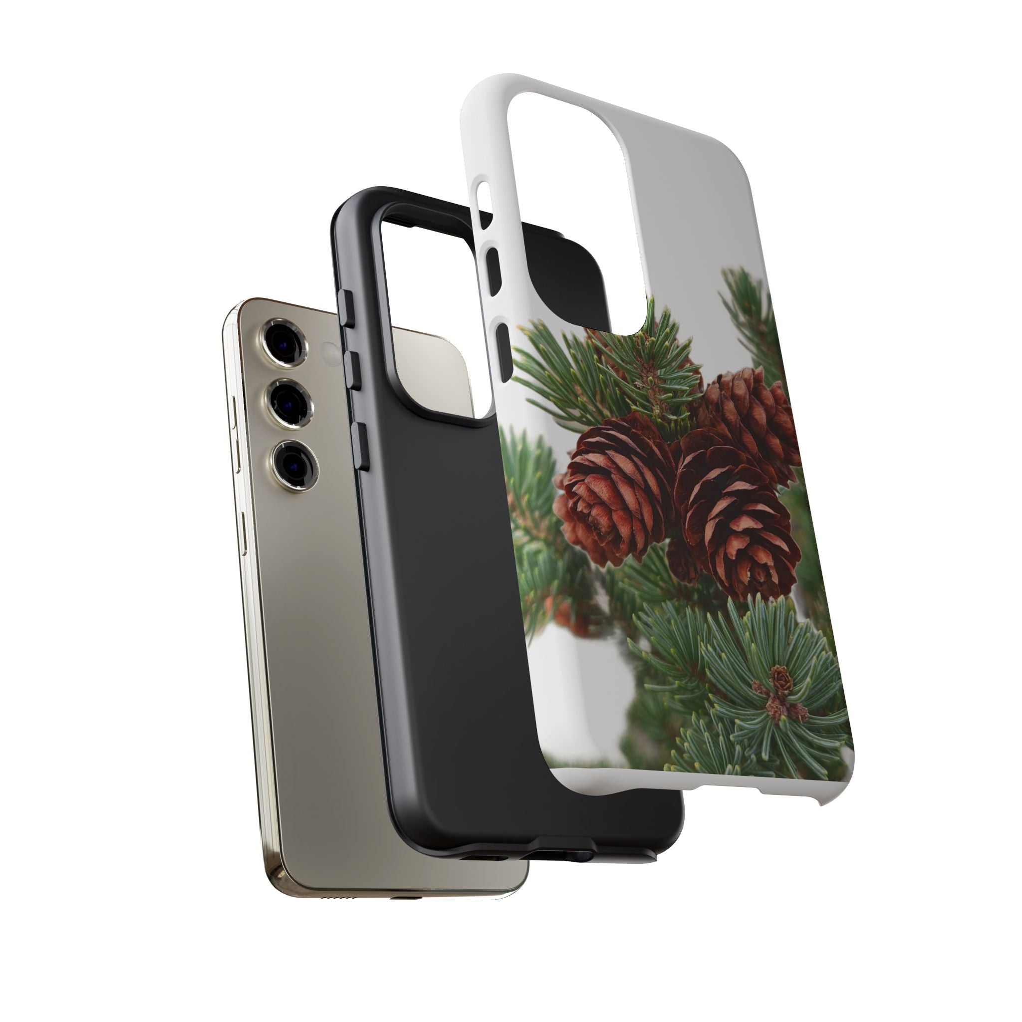 Pinecone Tough Phone Case — Protective Botanical Phone Cover