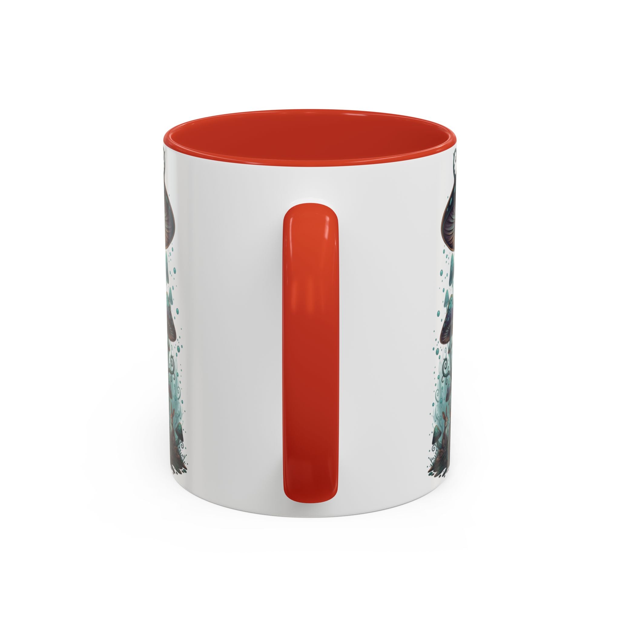 Enchanted Mushroom Cottage Coffee Mug — Fantasy Forest Accent Mug