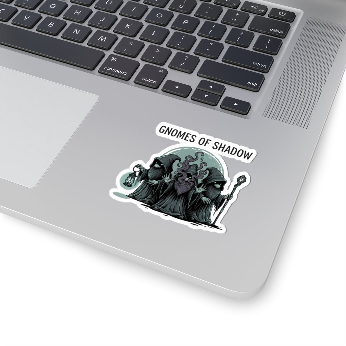 Gnomes of Shadow Sticker — Dark Fantasy Kiss-Cut Vinyl Sticker