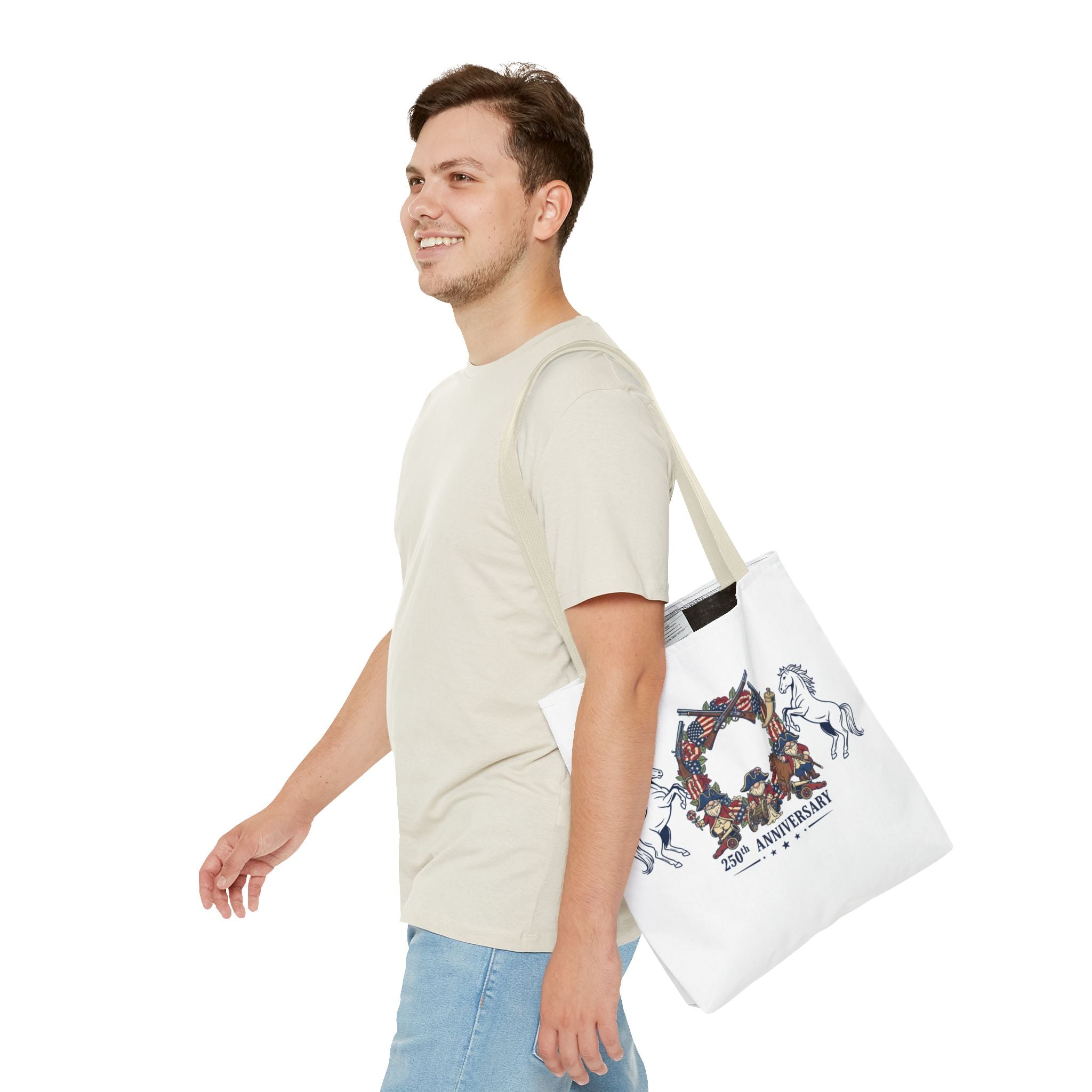 Anniversary Cowboy Tote Bag — 25th Anniversary Western Canvas Tote