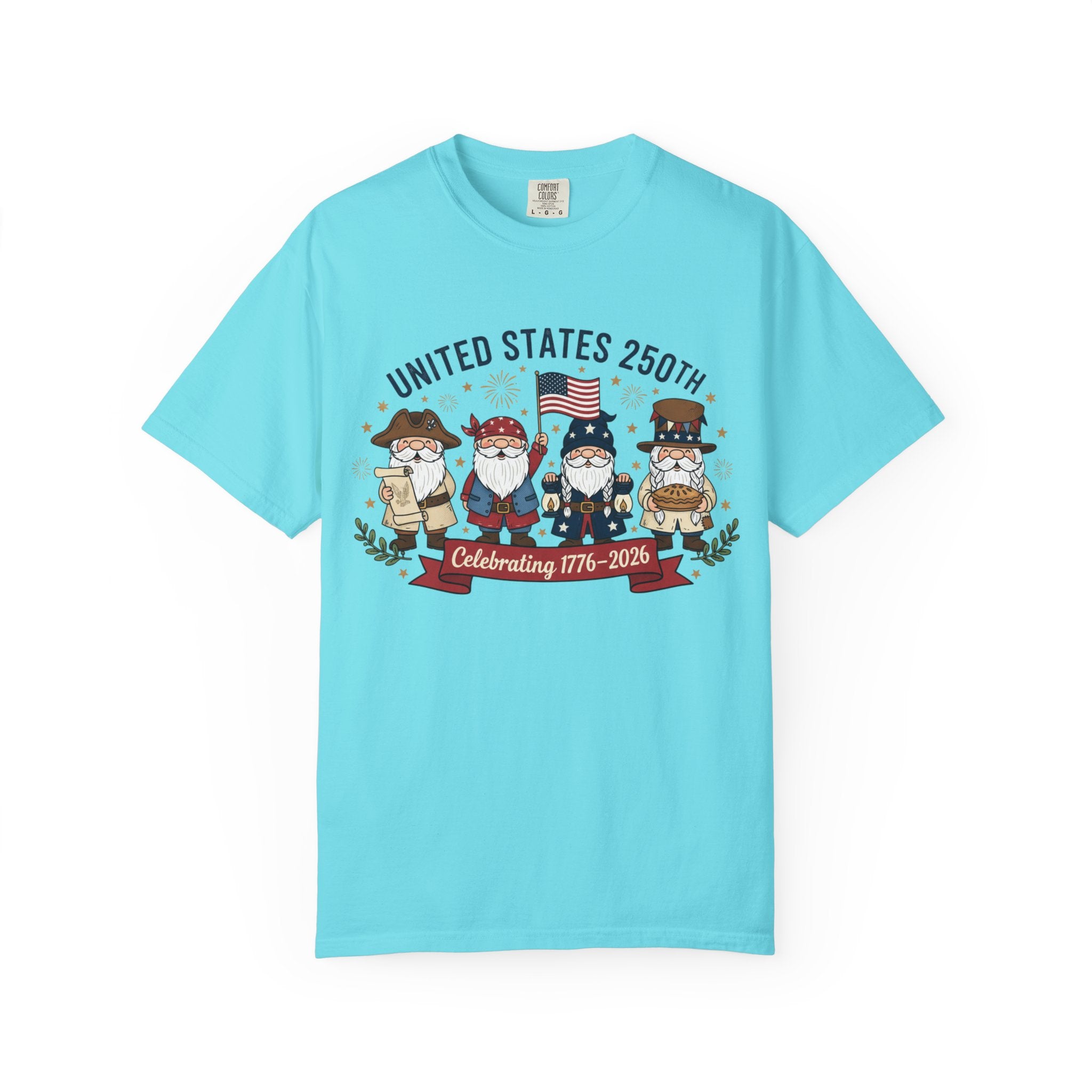 United States 250th Celebration T-shirt | Colonial Characters, 1776–2026