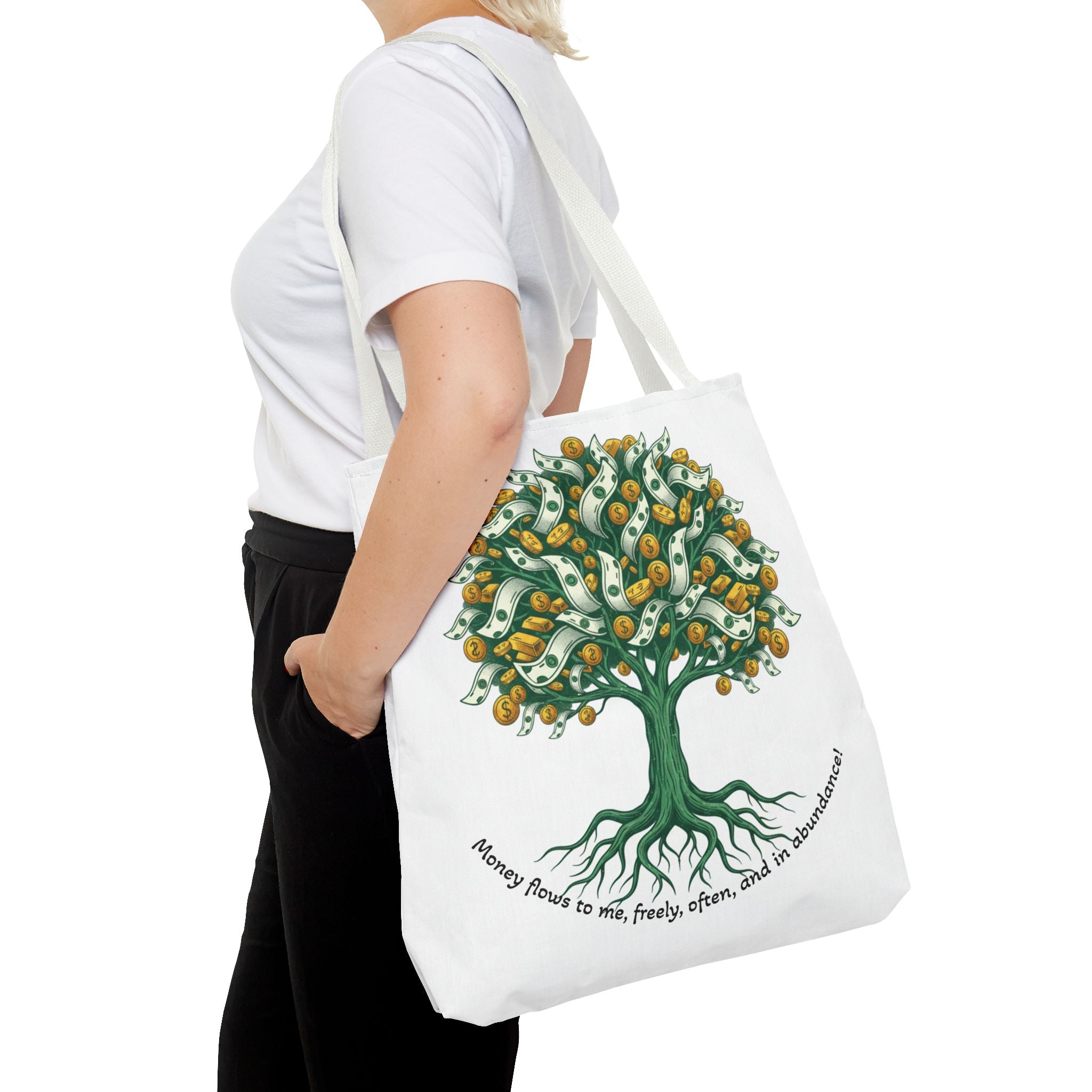 Money Tree Tote Bag — Illustrated Cash Tree Eco Shopper