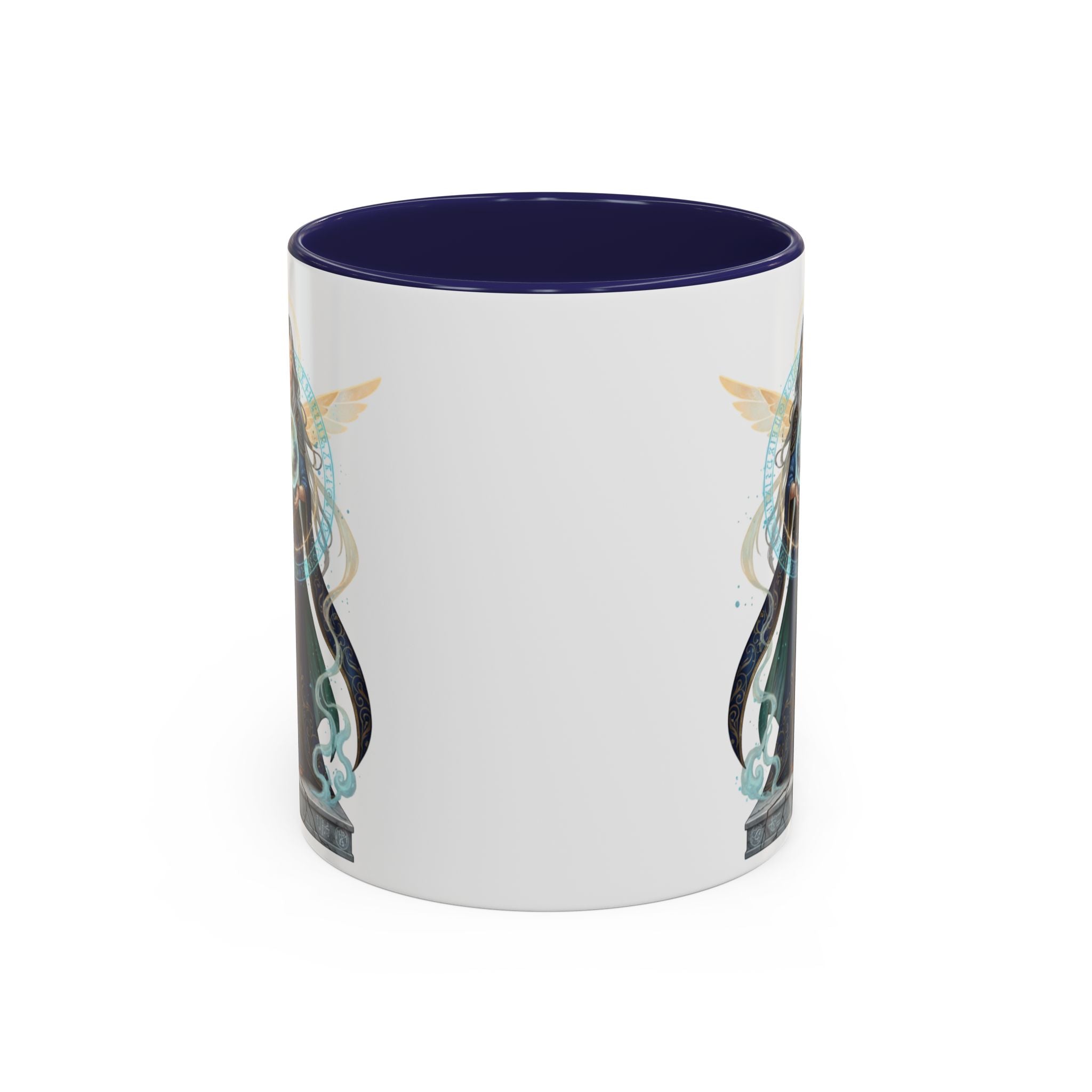 Mystic Oracle Coffee Mug — Woman with Crystal Ball Accent Mug
