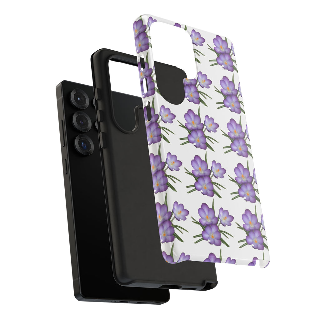 Tough Case — Purple Floral Phone Case