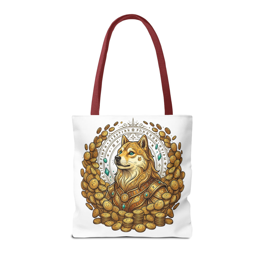 Dogecoin Shiba Inu Coin Pile Tote Bag — Crypto Meme Art Tote
