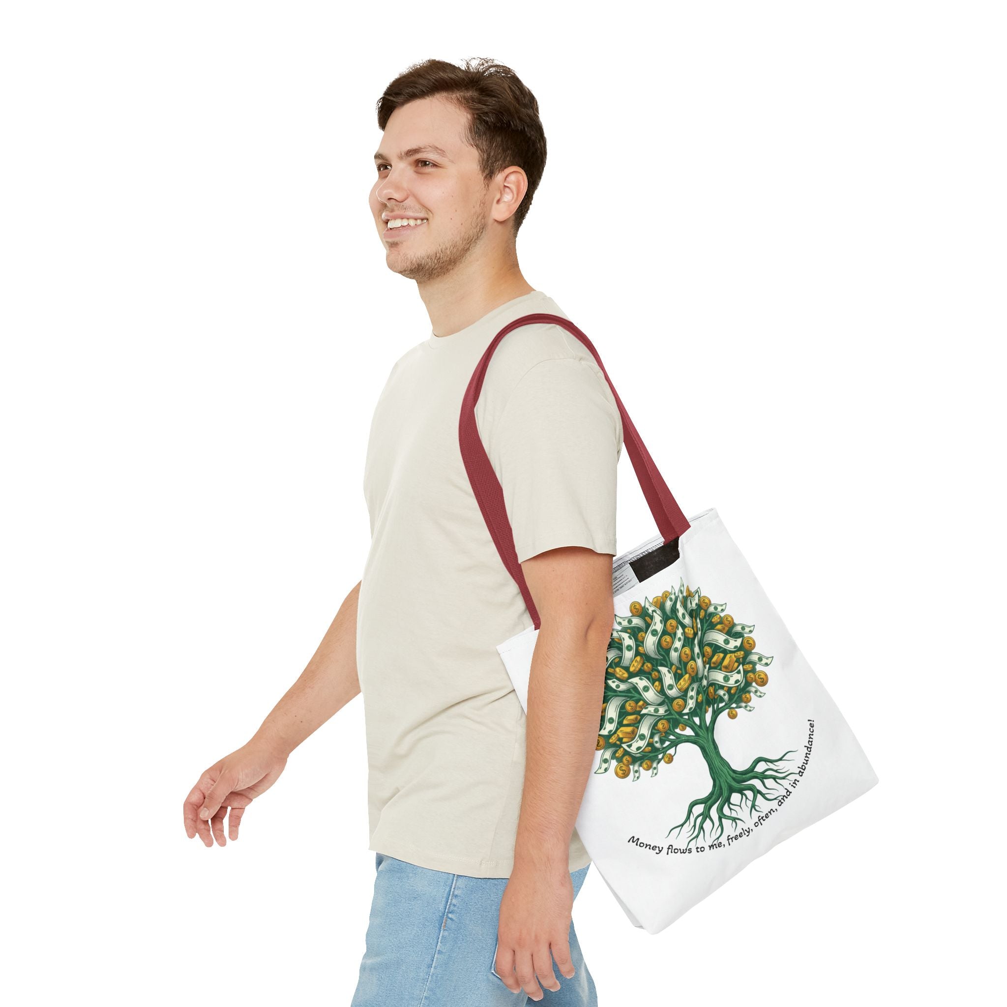 Money Tree Tote Bag — Illustrated Cash Tree Eco Shopper
