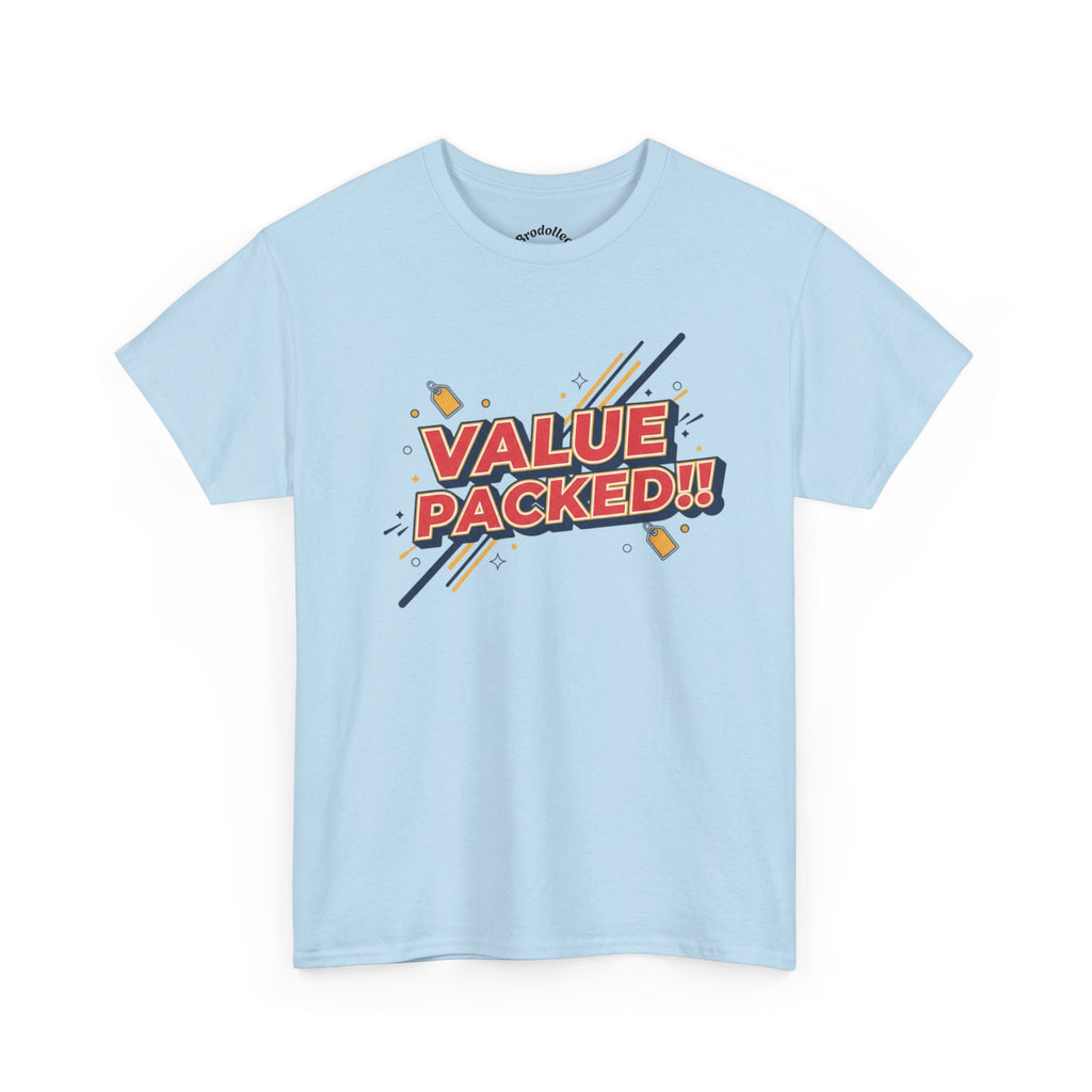 Value Packed! Graphic Tee — Retro Comic Style Casual T‑Shirt