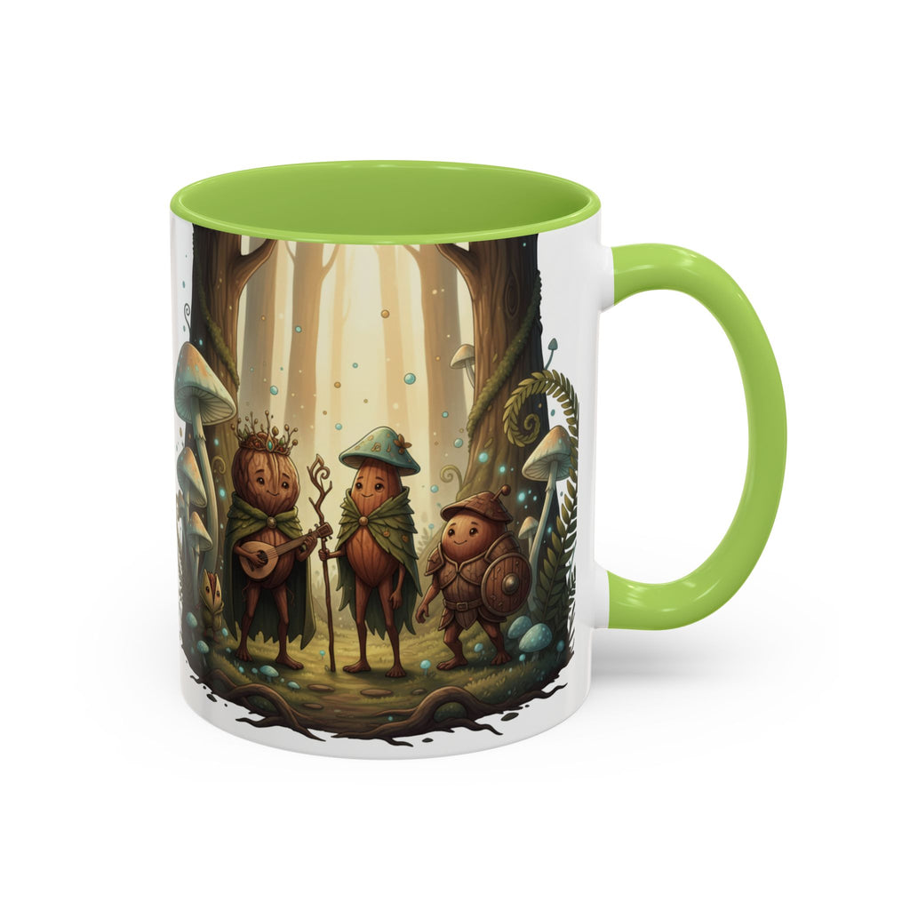 Whimsical Forest Mushroom Mug — Cute Woodland Gnome Coffee Cup