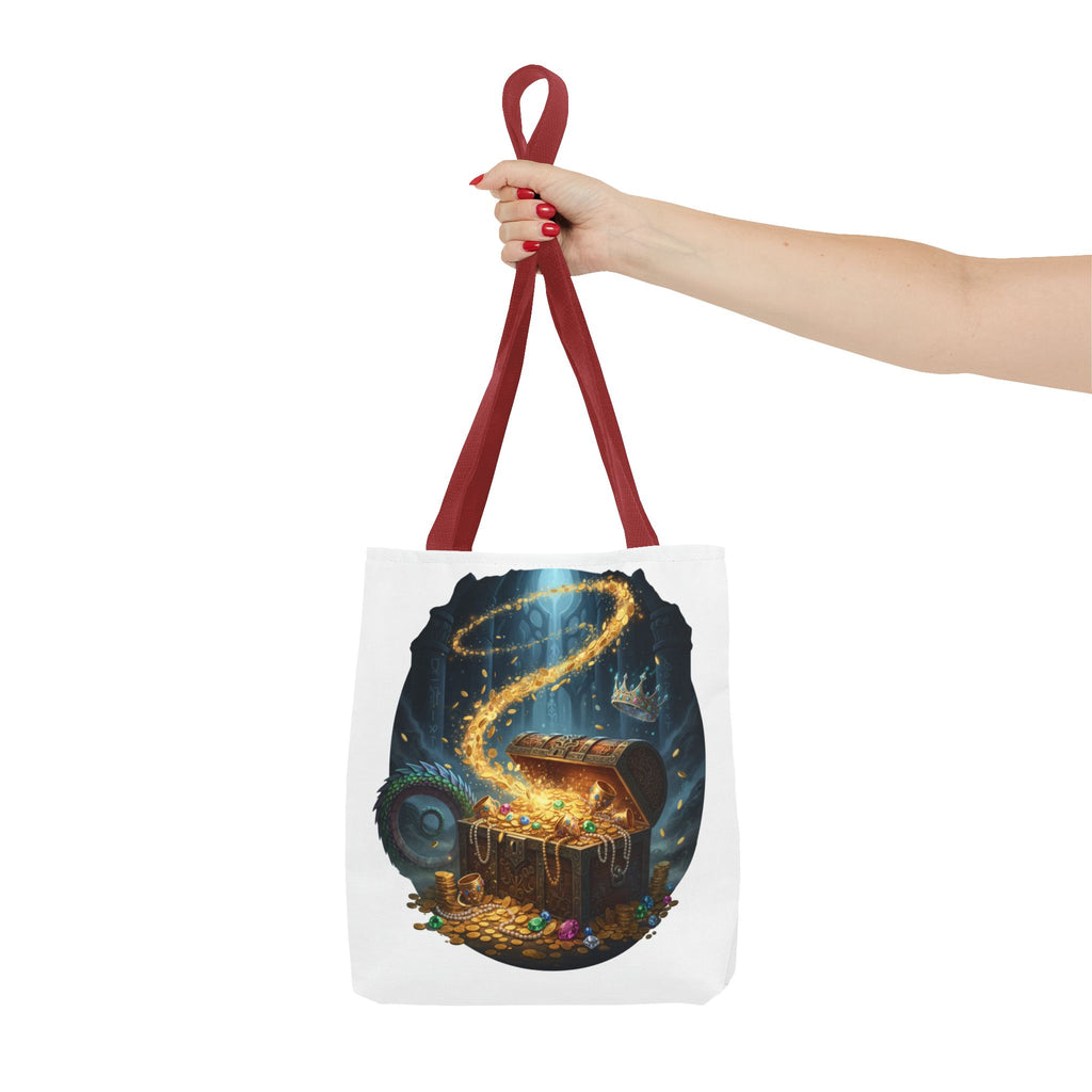 Magic Treasure Chest Tote Bag — Fantasy Pirate Gold Illustration Tote