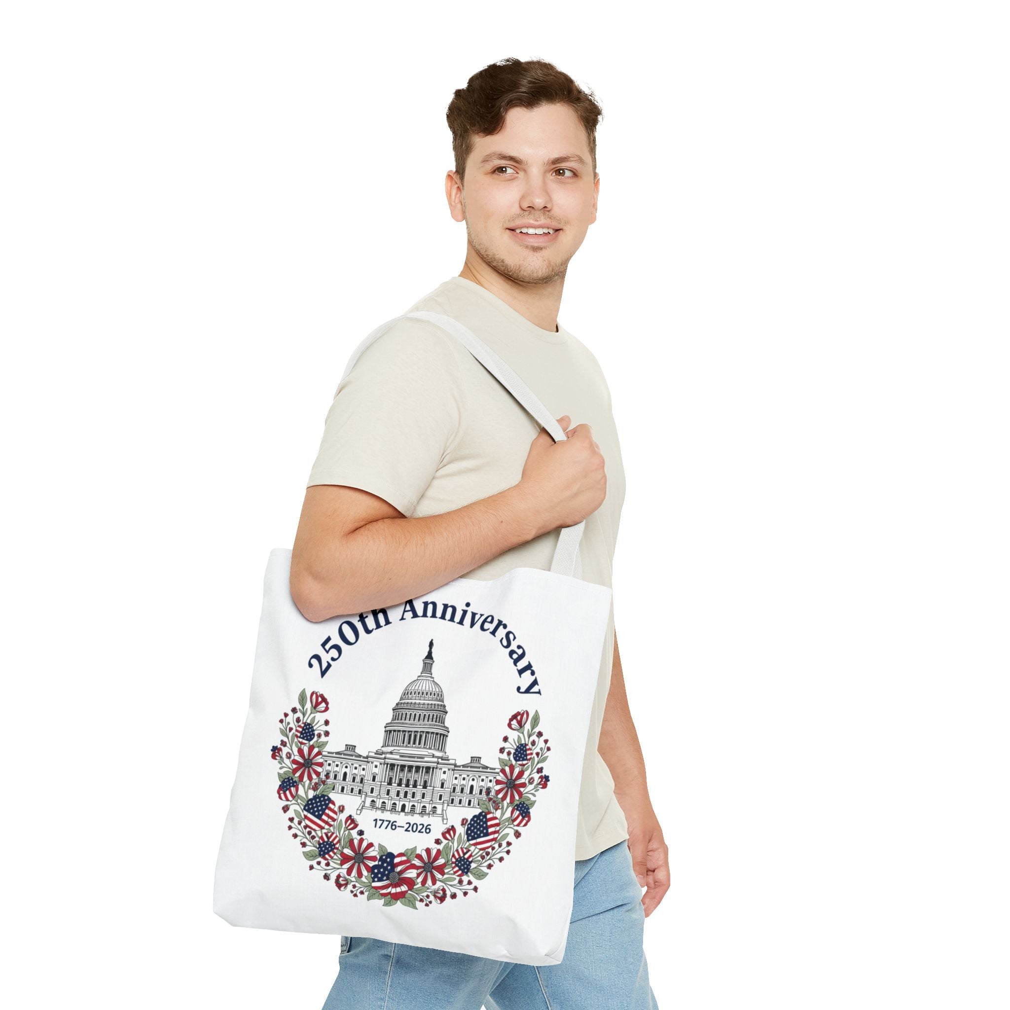 250th Anniversary Capitol Tote Bag — Patriotic USA Commemorative Tote (1776–2026)