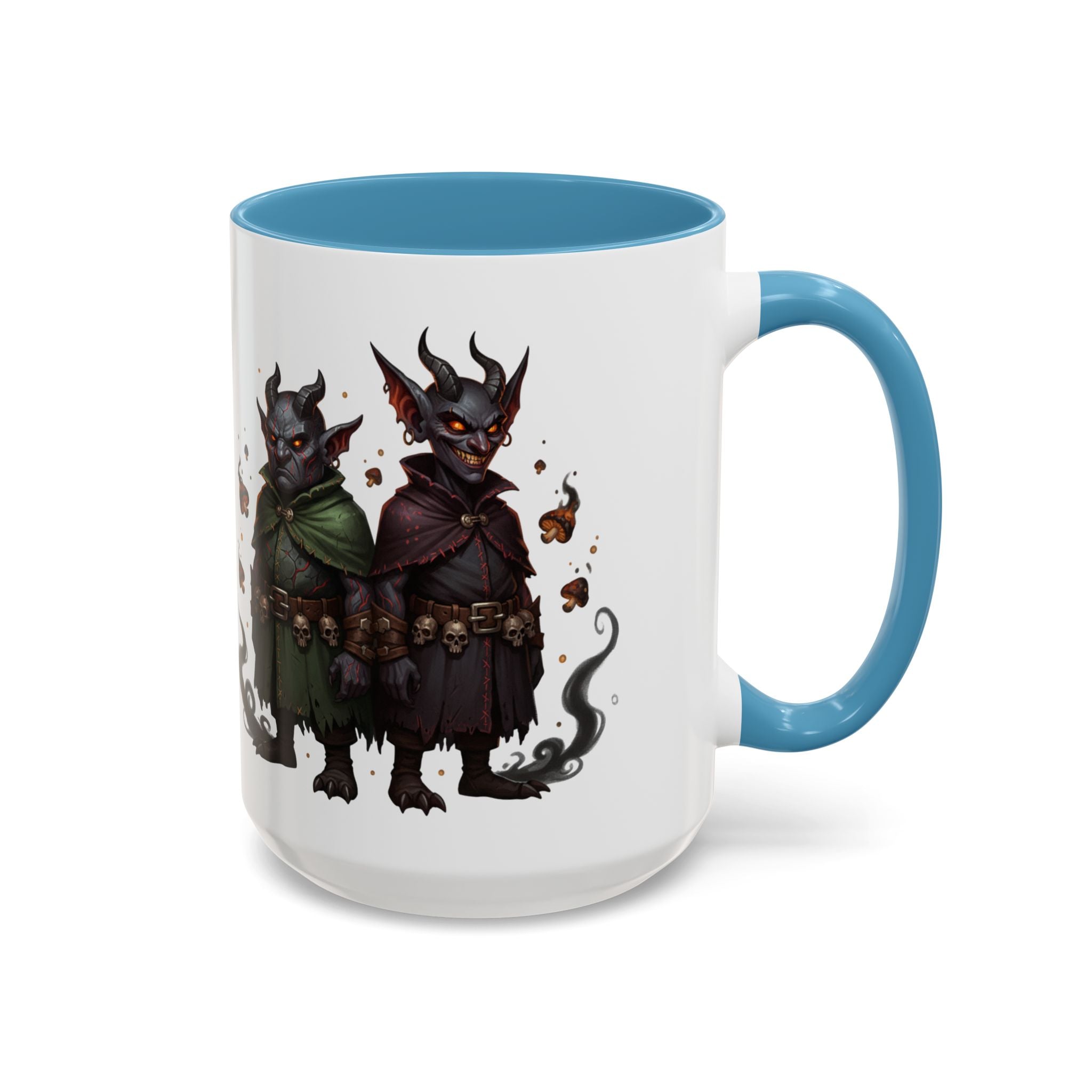Demon Rogue Duo Coffee Mug – Fantasy RPG Goblin Warlock Design (11/15oz)