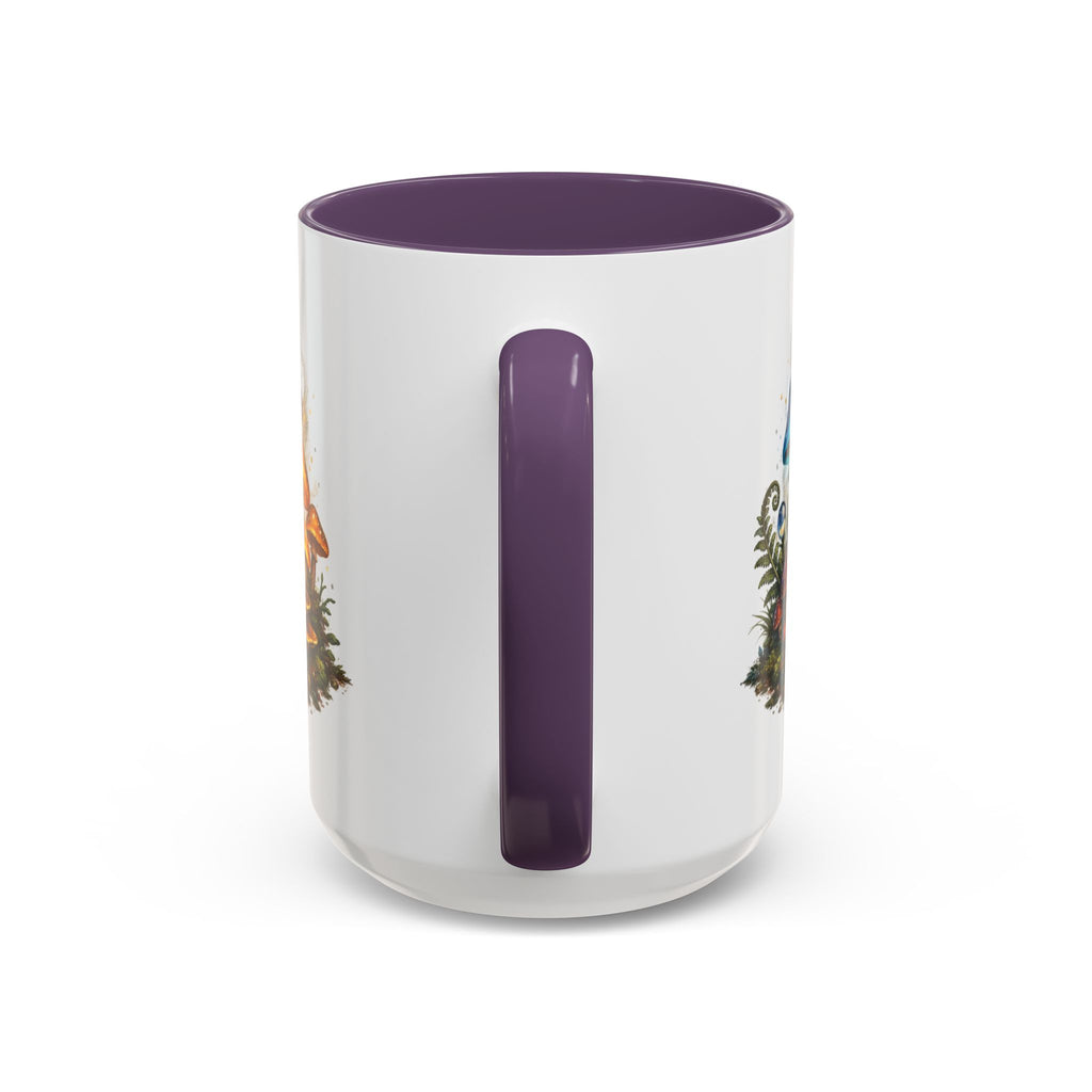 Colorful Fantasy Mushroom Coffee Mug — Accent Ceramic 11/15oz