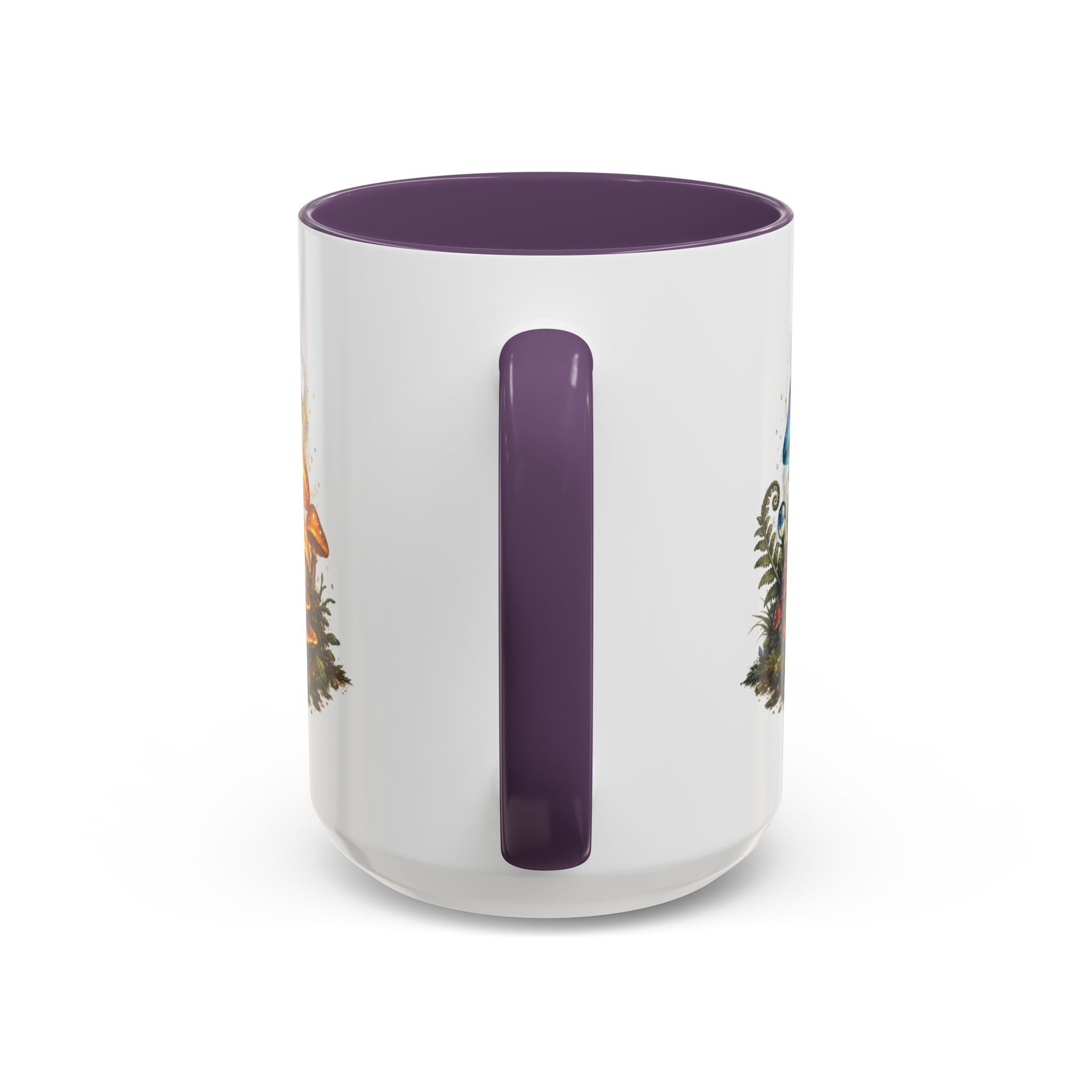 Colorful Fantasy Mushroom Coffee Mug — Accent Ceramic 11/15oz