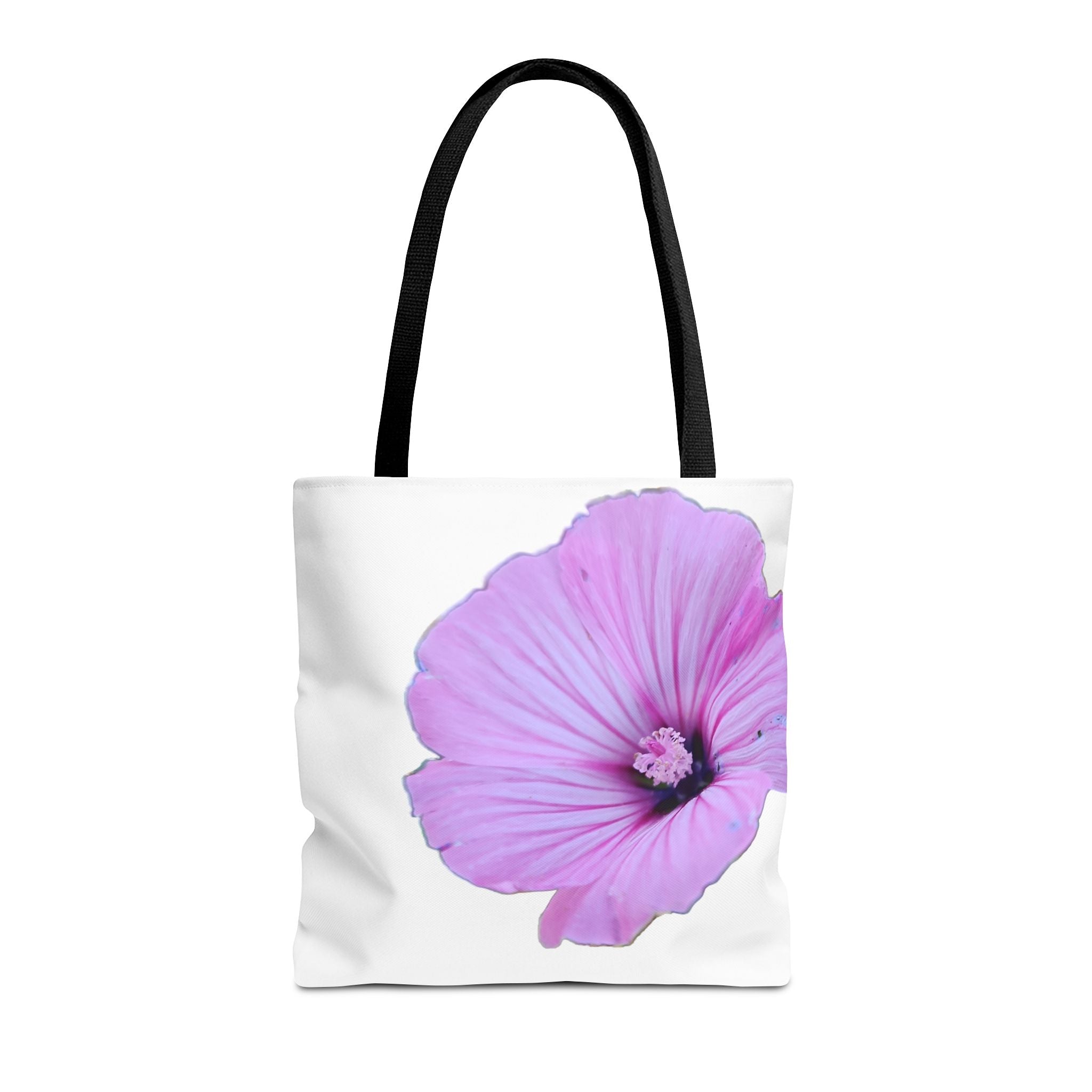 Floral Pink Hibiscus Tote Bag — Large Botanical Beach & Market Tote