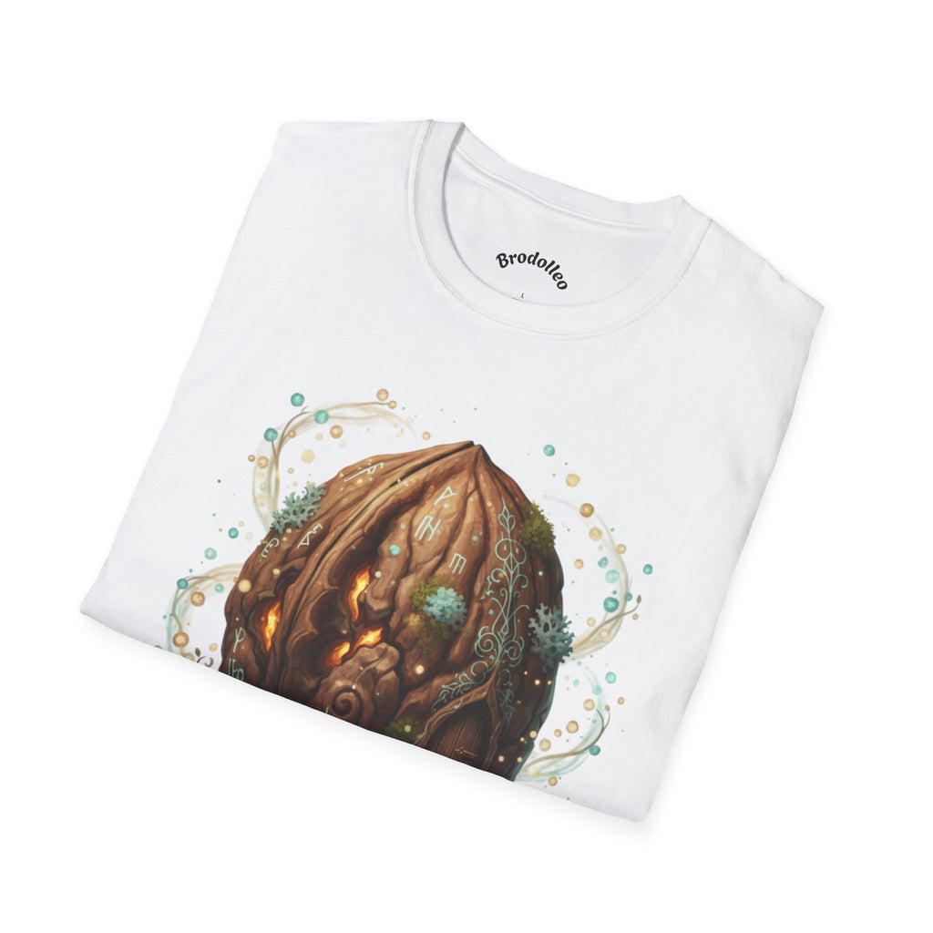Mystic Walnut Orb T‑Shirt — Fantasy Nature Illustration