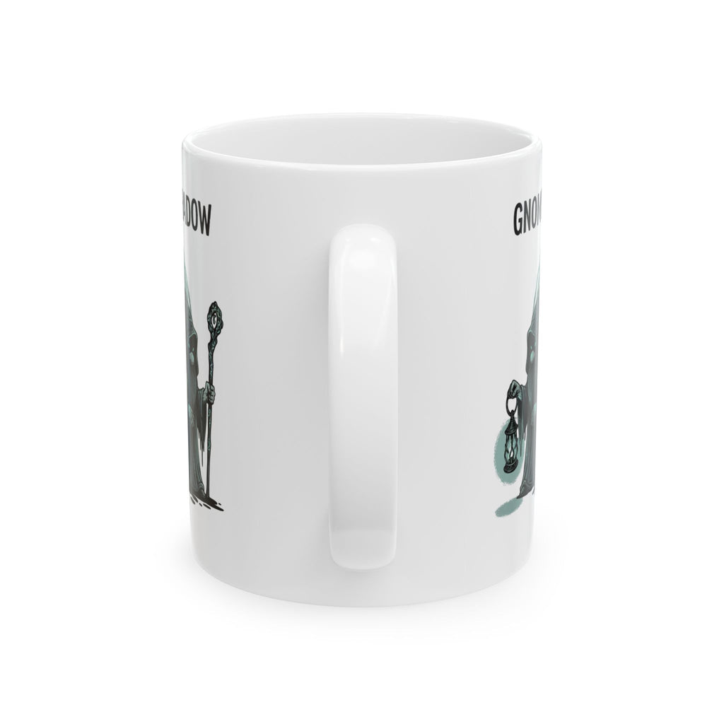 Gnome of the Shadow Ceramic Mug – Fantasy Gnome Lantern Coffee Cup (11oz & 15oz)