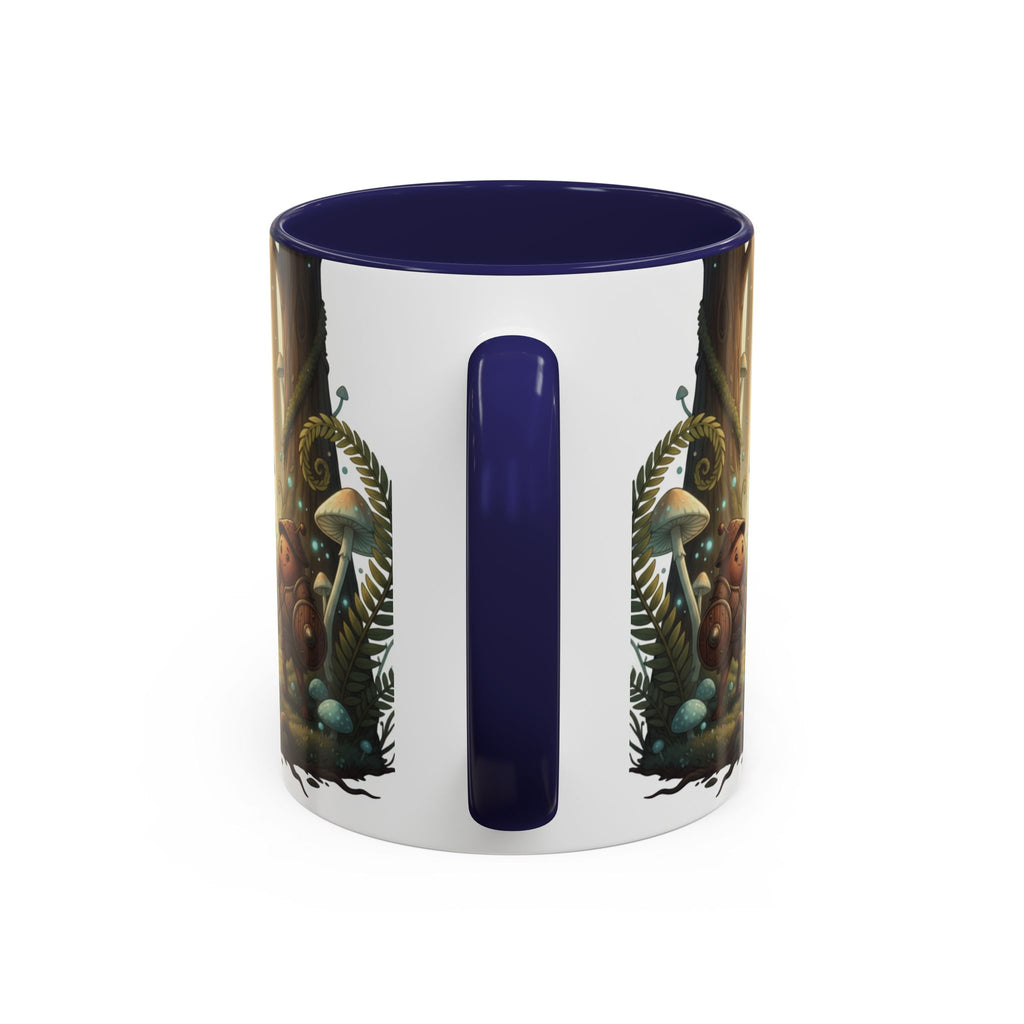 Whimsical Forest Mushroom Mug — Cute Woodland Gnome Coffee Cup