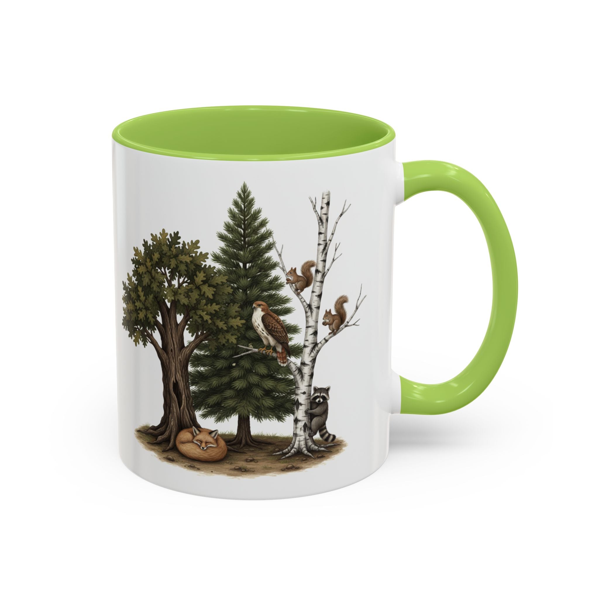 Get Outside! Nature Coffee Mug — Woodland Animals Accent Mug