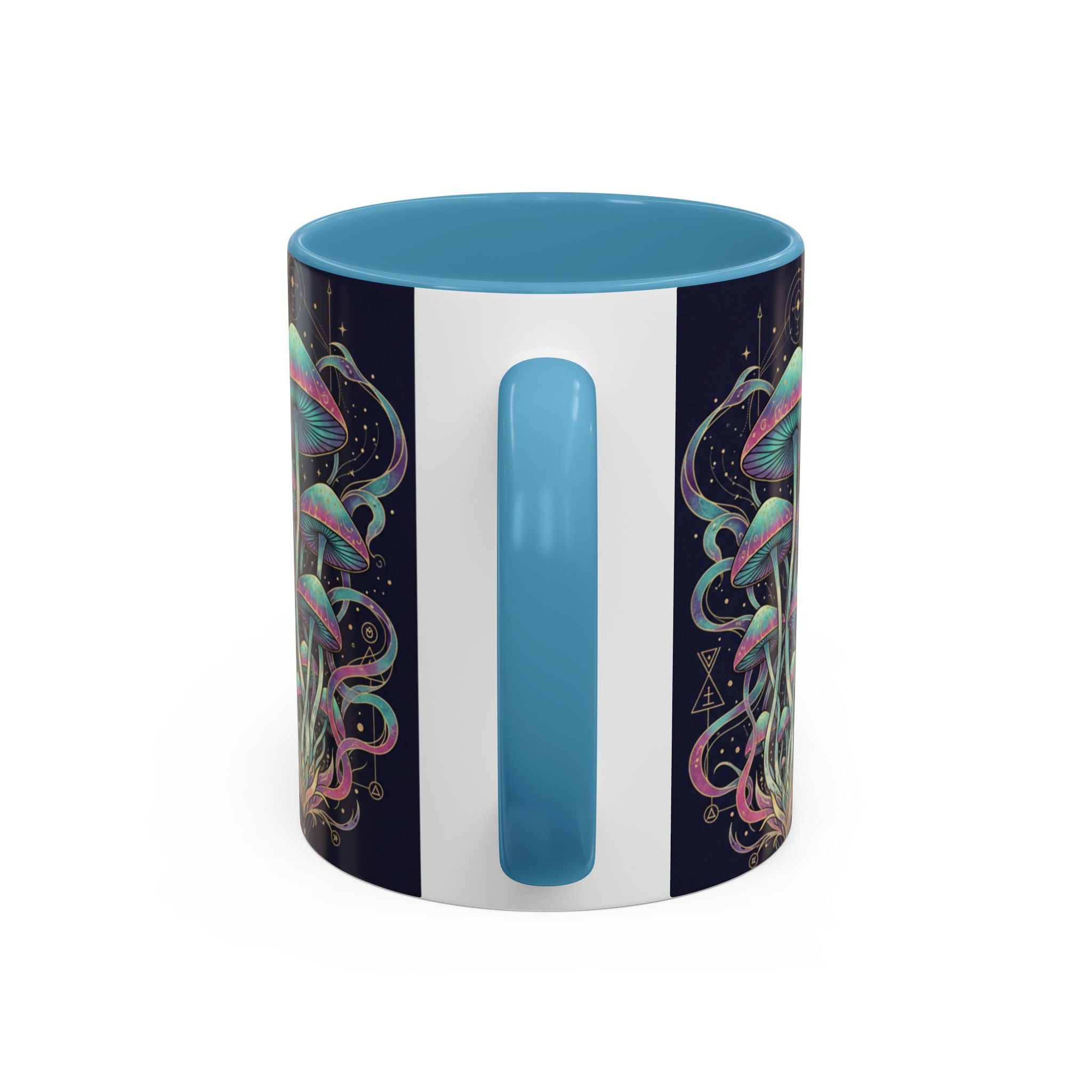 Mystical Mushroom Coffee Mug — Psychedelic Nature Art Accent Mug