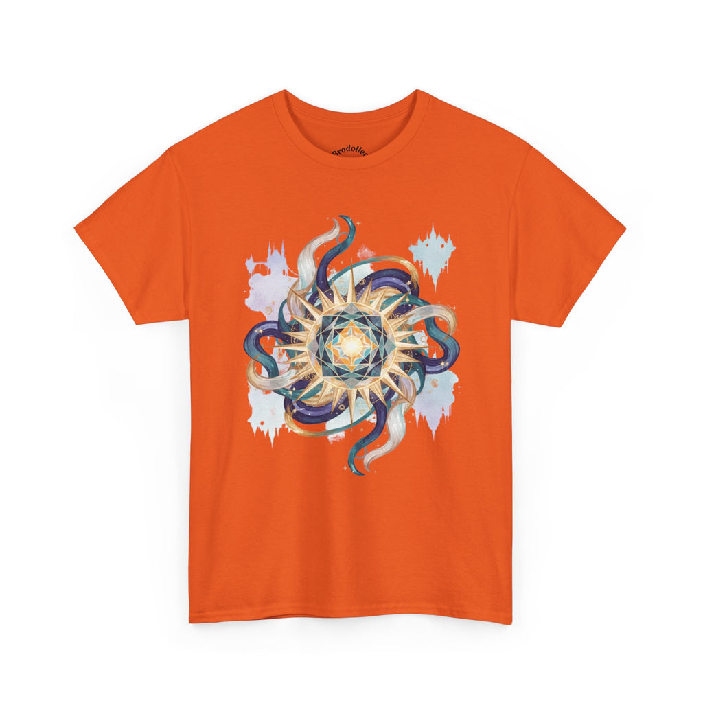 Sunburst Octopus Graphic Tee — Nautical Mystic Sea Creature T-Shirt