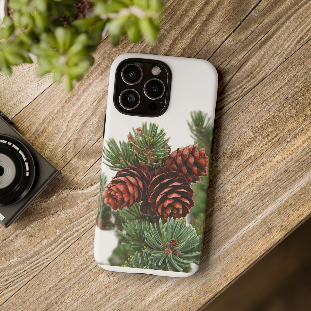 Pinecone Tough Phone Case — Protective Botanical Phone Cover