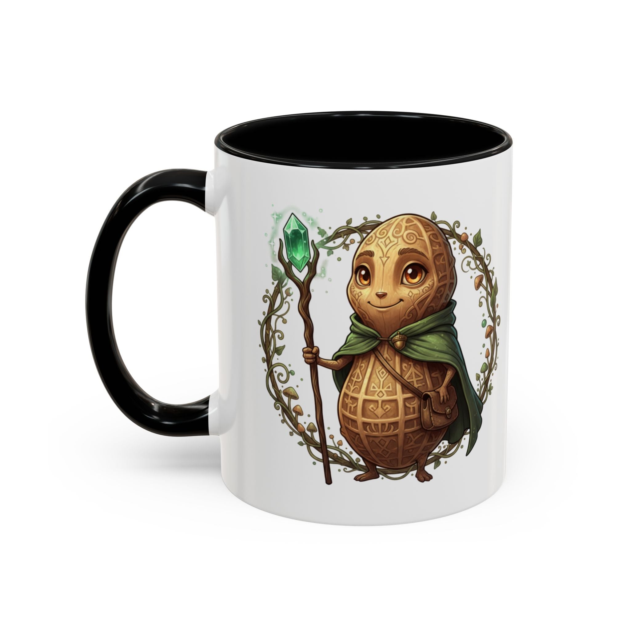 Cute Turtle Wizard Coffee Mug — Fantasy Magic Accent Mug (11/15oz)