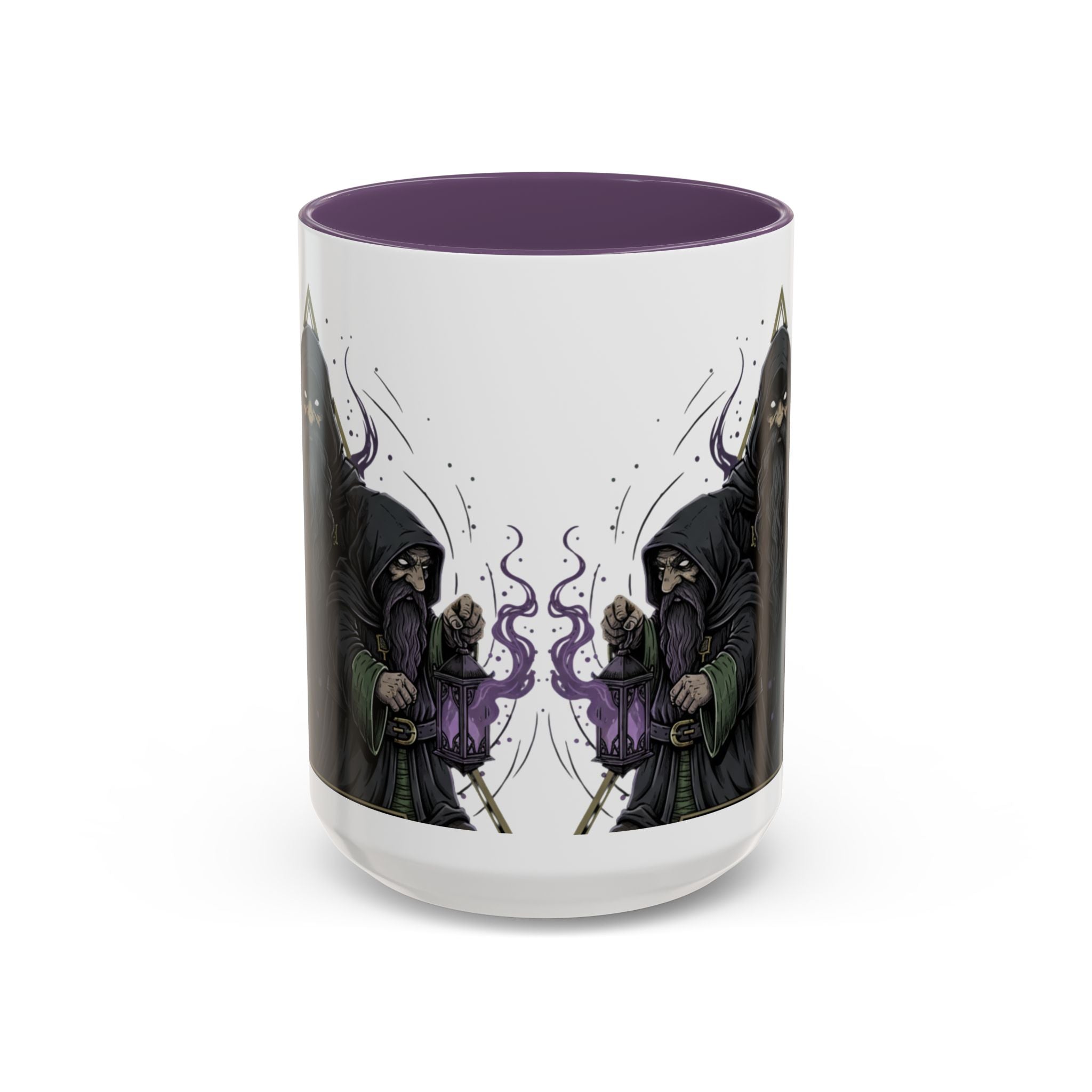 Grim Sorcerer Accent Coffee Mug – Witchy Wizard Magic 11/15oz