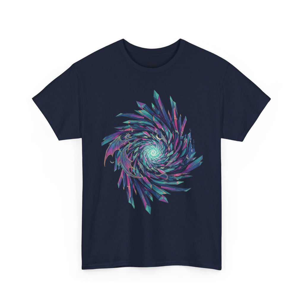 Psychedelic Spiral Graphic Tee — Vaporwave Swirl Art T-Shirt