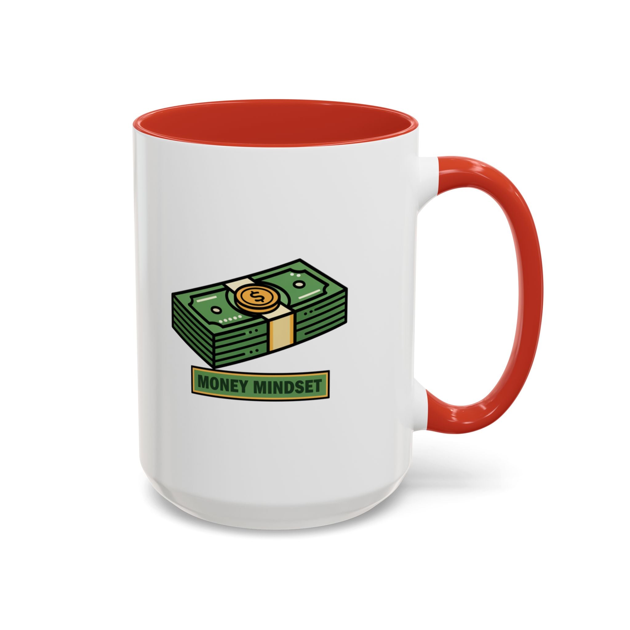 Money Mindset Coffee Mug — Stack of Cash Accent Mug (11/15oz)
