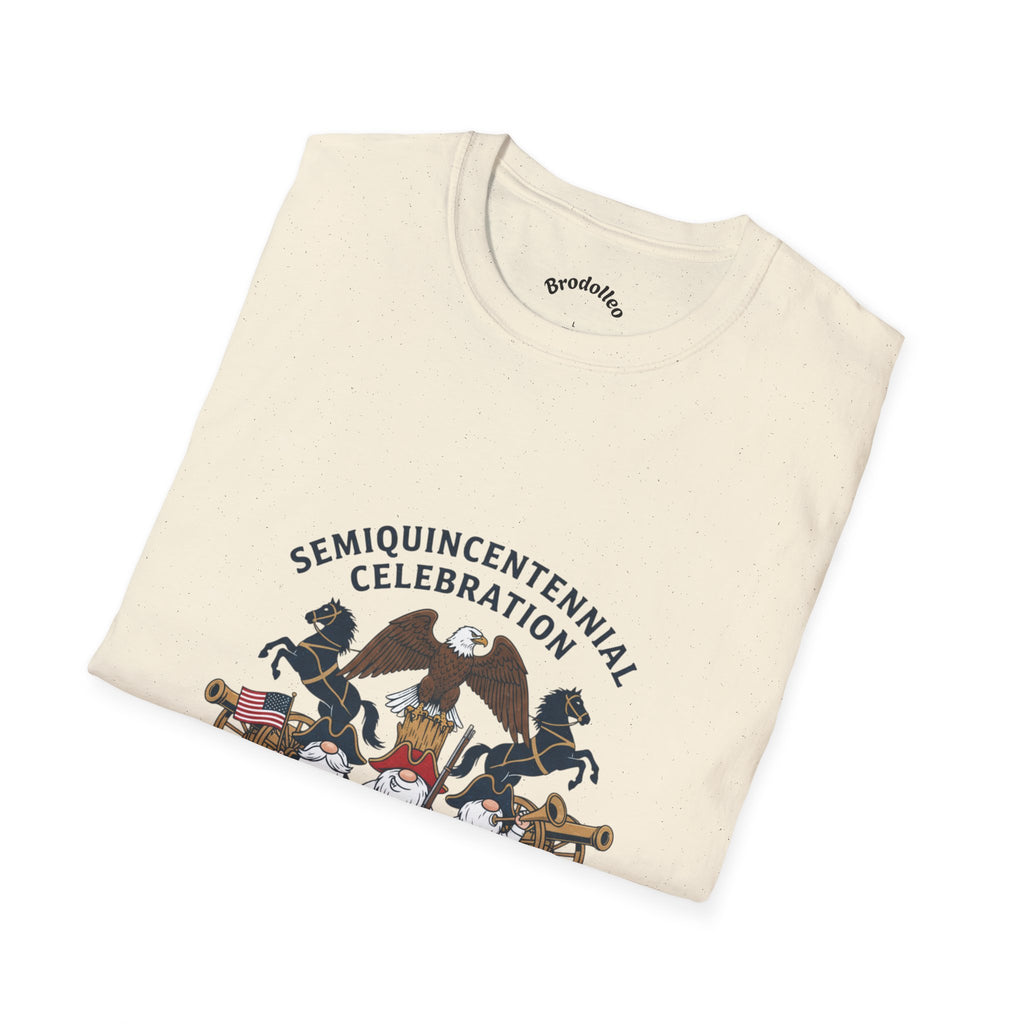 Semiquincentennial 250th Anniversary T-Shirt — American Flag & Fireworks Design