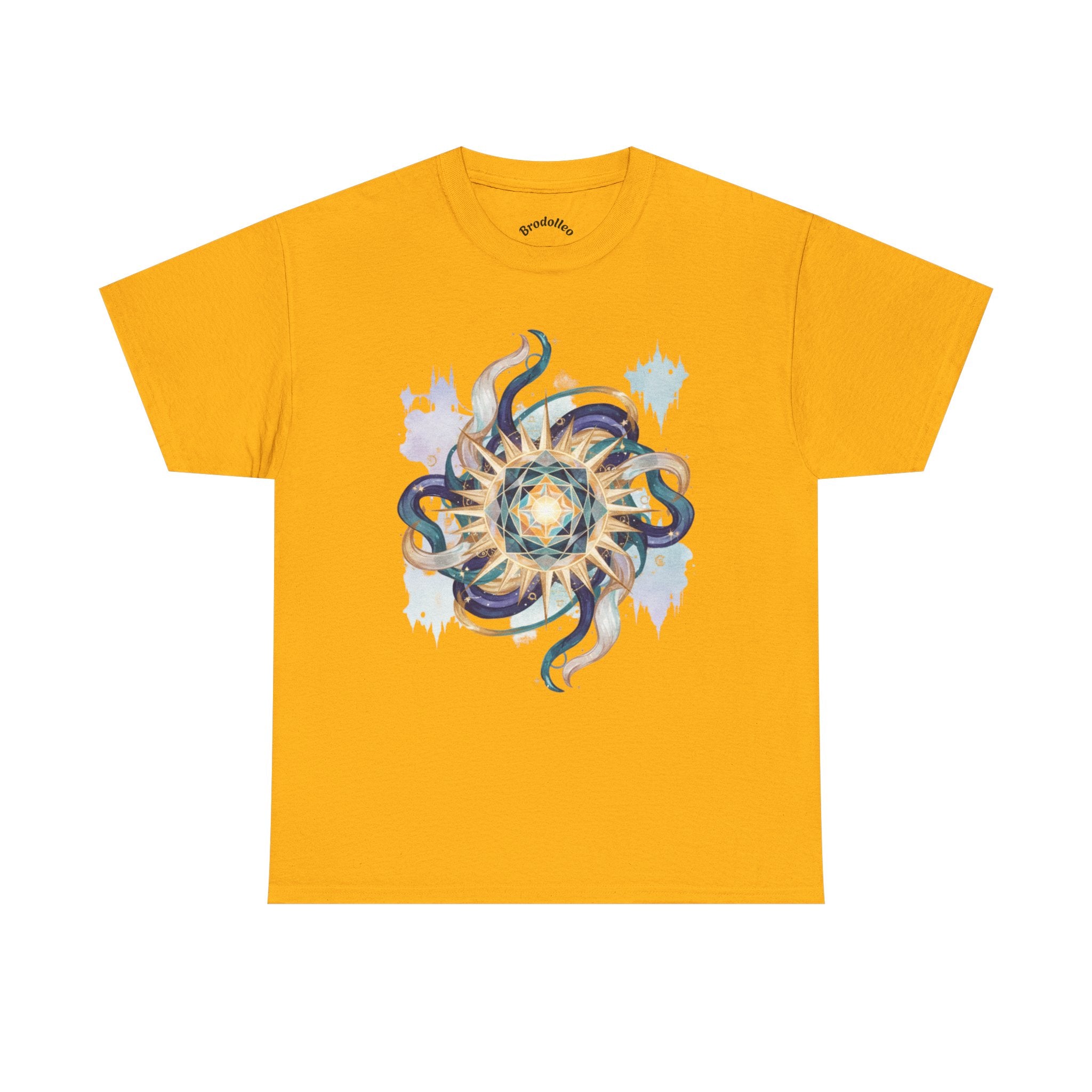 Sunburst Octopus Graphic Tee — Nautical Mystic Sea Creature T-Shirt