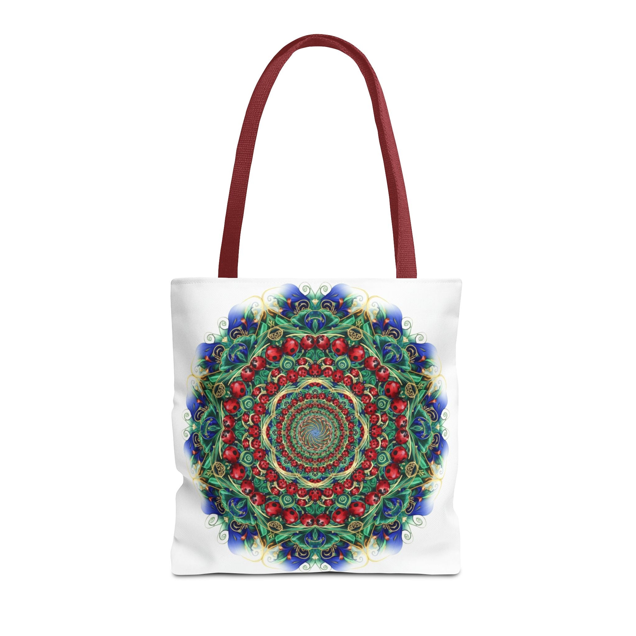 Bohemian Kaleidoscope Tote Bag — Colorful Mandala AOP Beach & Market Tote